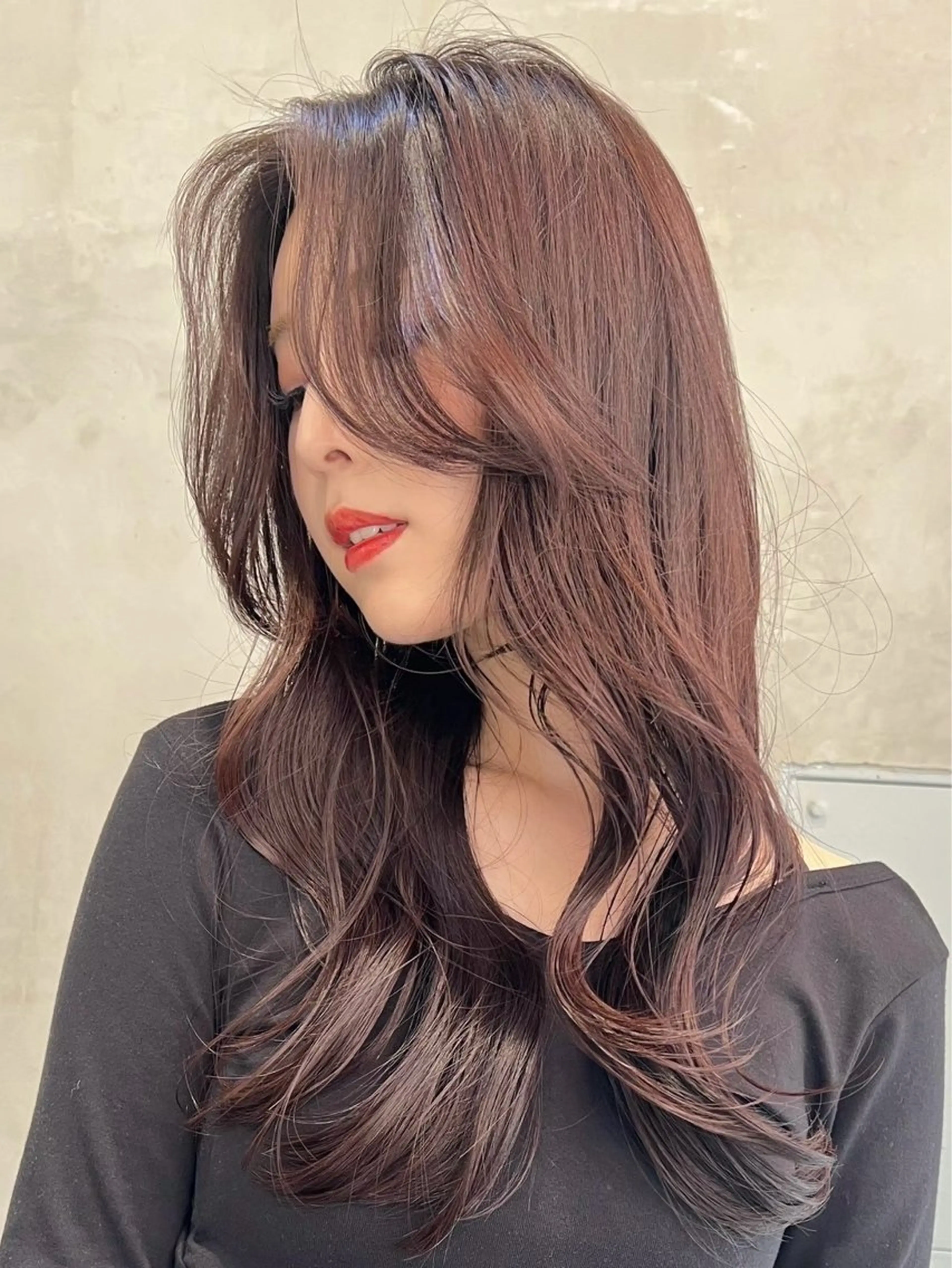 セミロング カラー カット ヘアカラー トリートメント 【銀座】艶髪/上品な カラー特化/涼/駅近のヘアスタイル