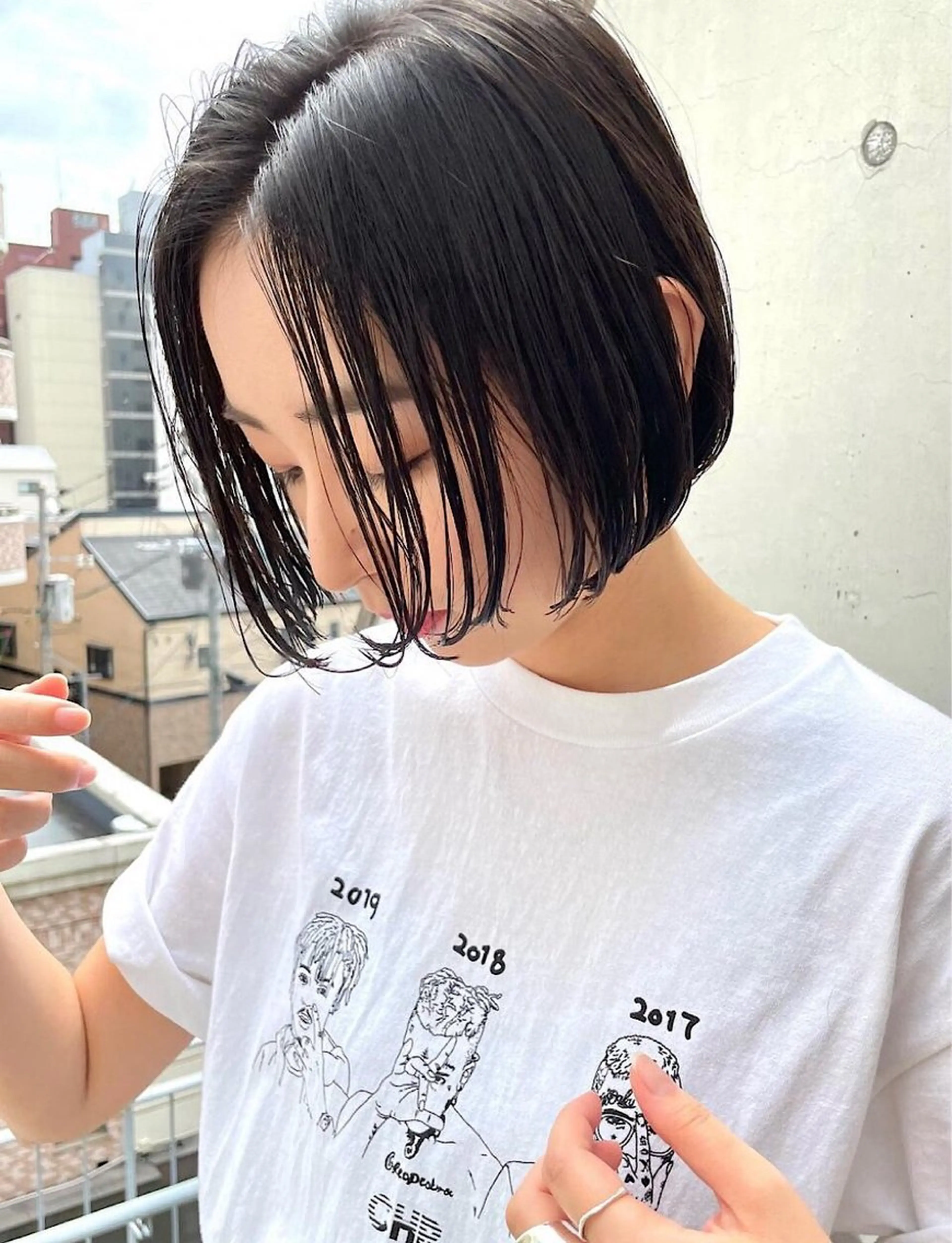 ショート カラー 透明感カラー ダブルカラー ハイライトカラー イルミナカラー インナーカラー カット ヘアカラー トリートメント ヘアー.ネイル二刀流 misa🫧のヘアスタイル