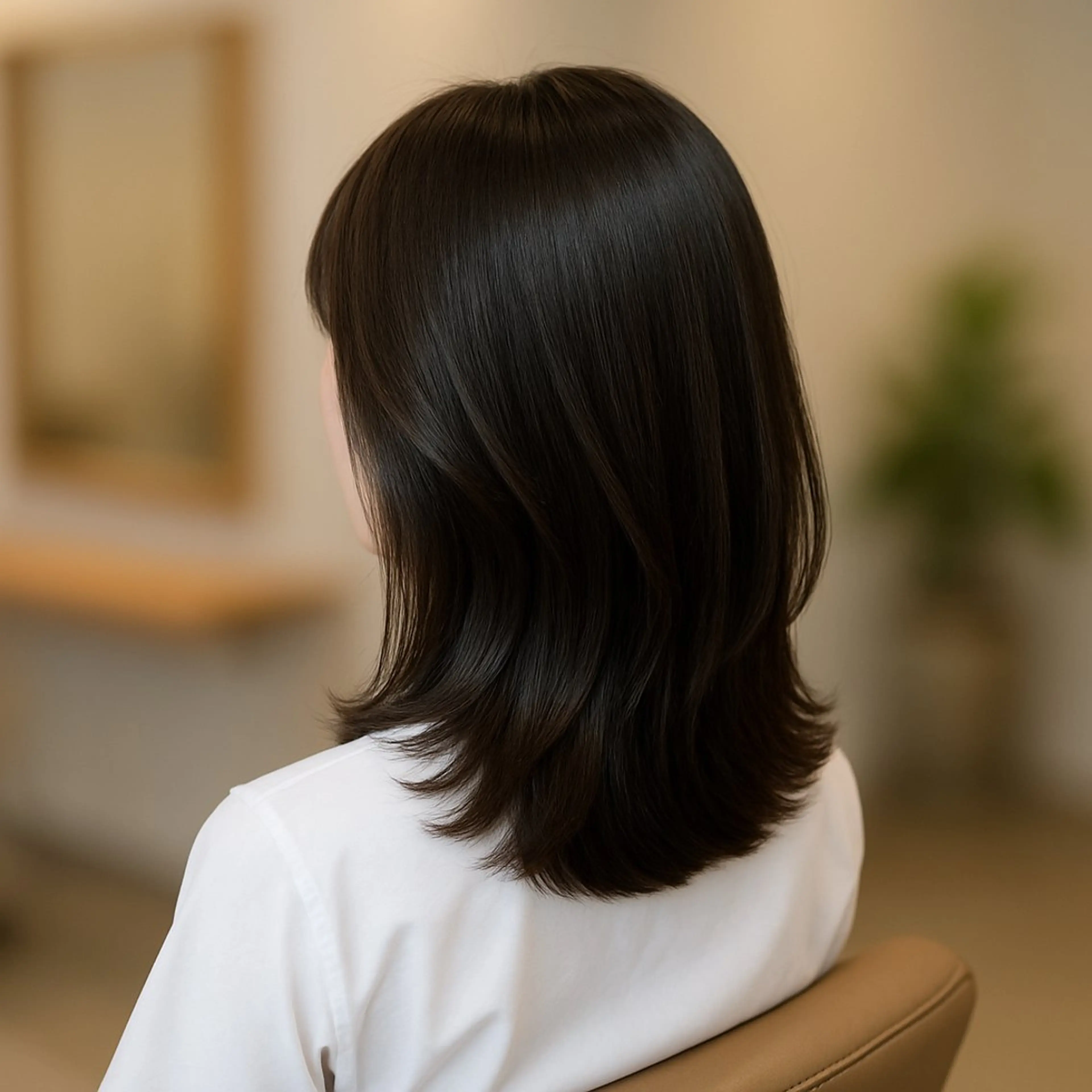 セミロング カット トリートメント rapture 蟹江店のヘアスタイル