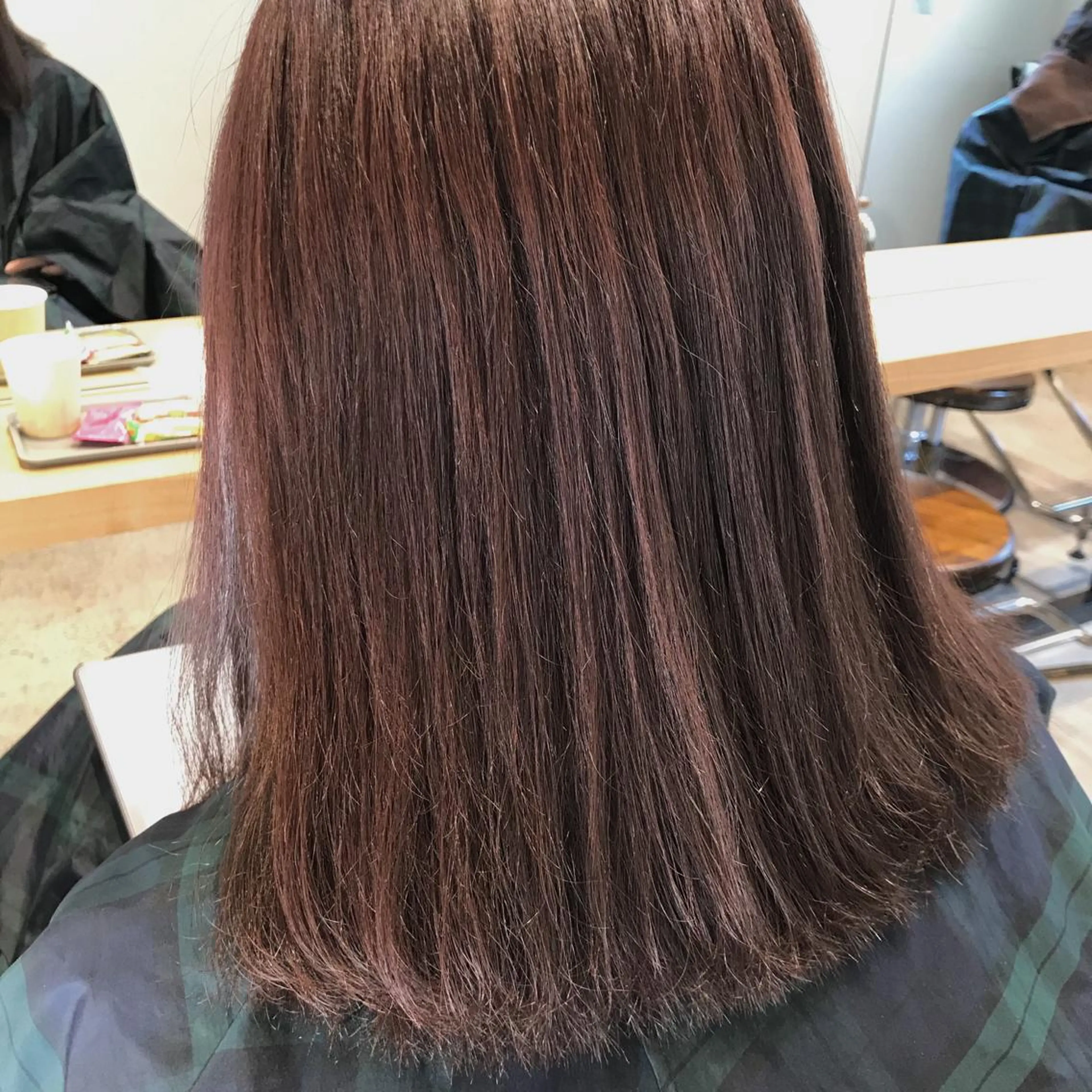 セミロング カラー ヘアアレンジ ブリーチ ブリーチなしカラー ピンクカラー moi-meme.soe所属・タナカ リナのヘアスタイル