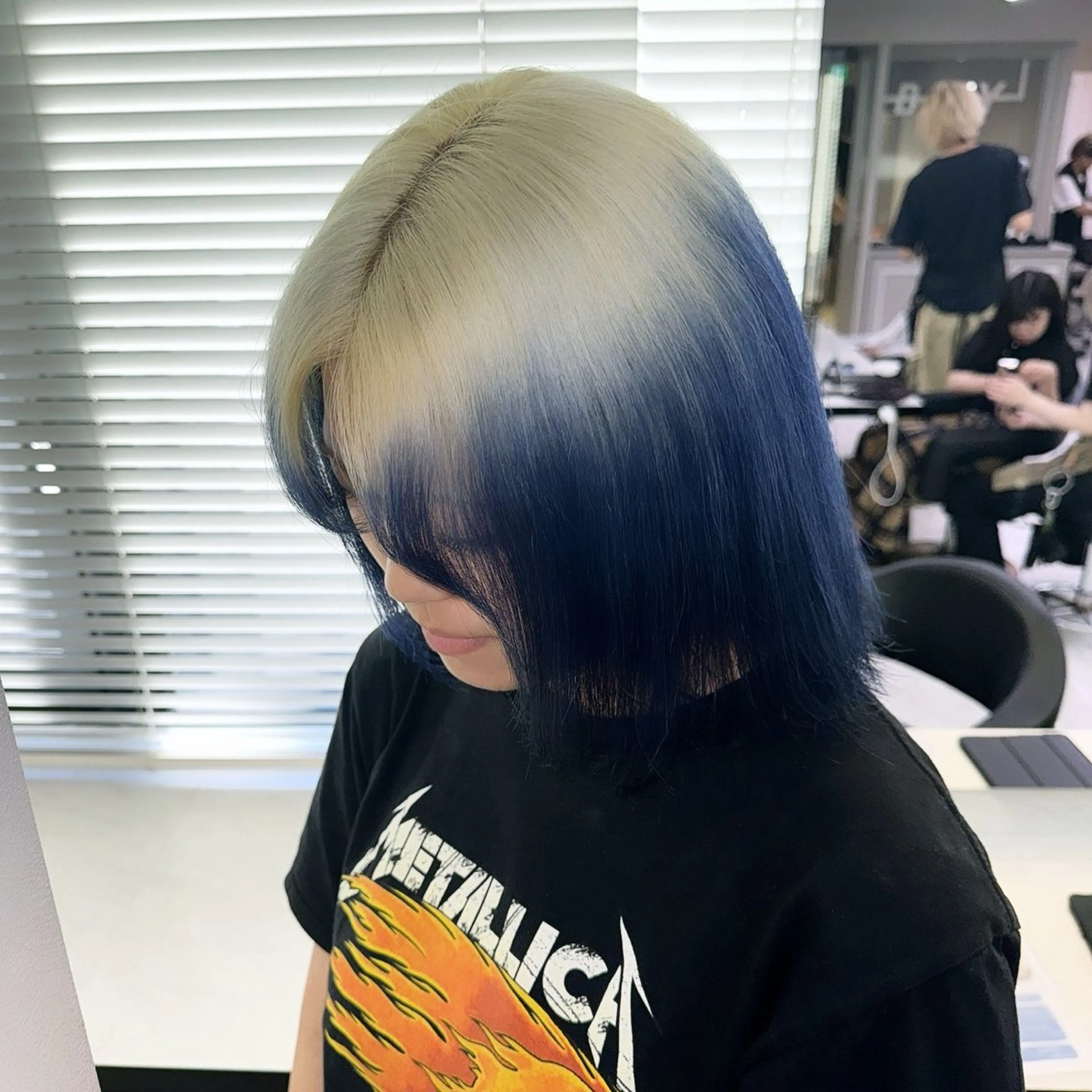 ミディアム カラー ヘアアレンジ デザインカラー ヘアカラー 🥀レイヤー×ハイト ーントレンドヘア🥀のヘアスタイル