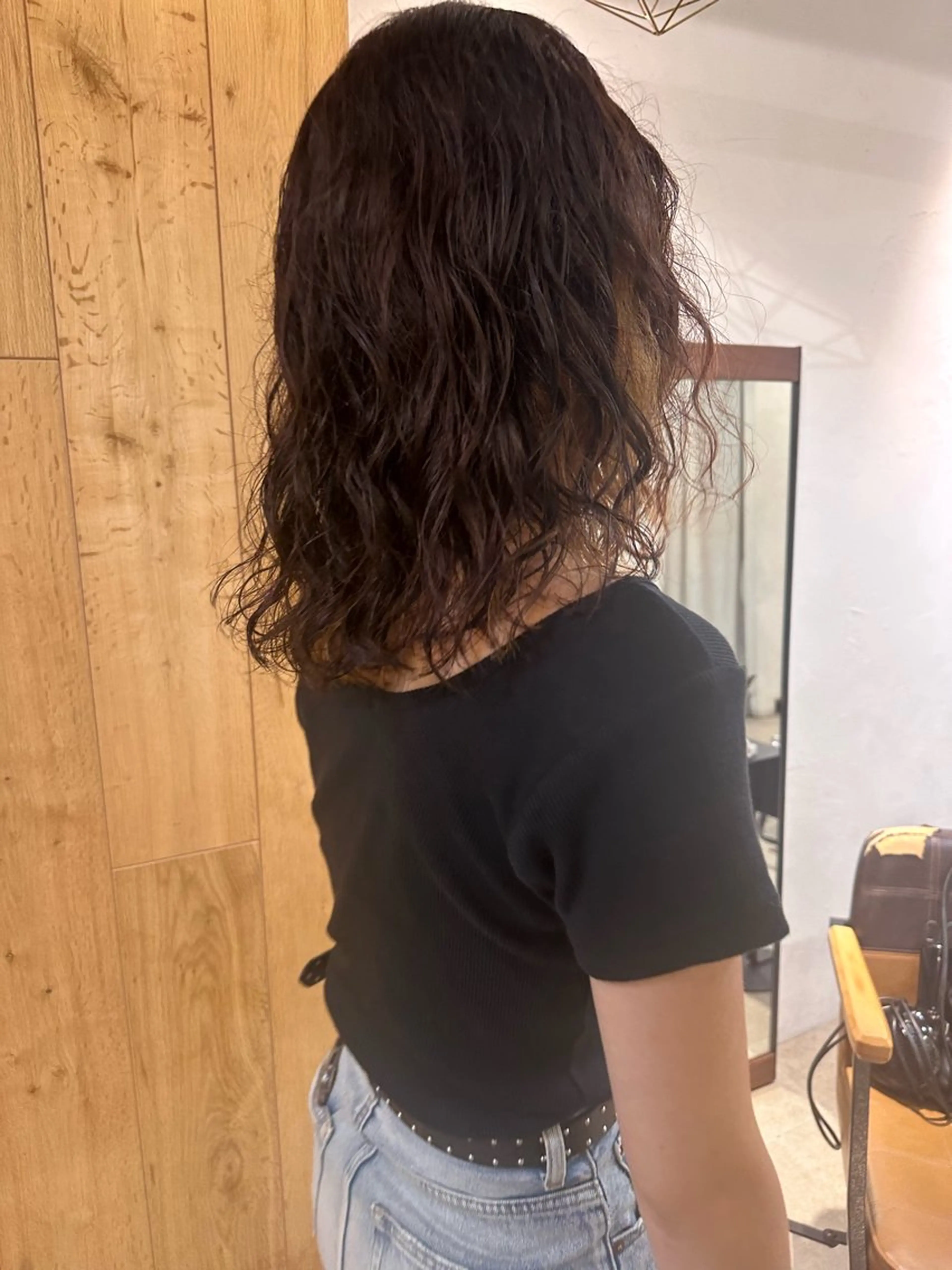 セミロング パーマ REINA☁️透明感 カラー/ぷつっと♡のヘアスタイル