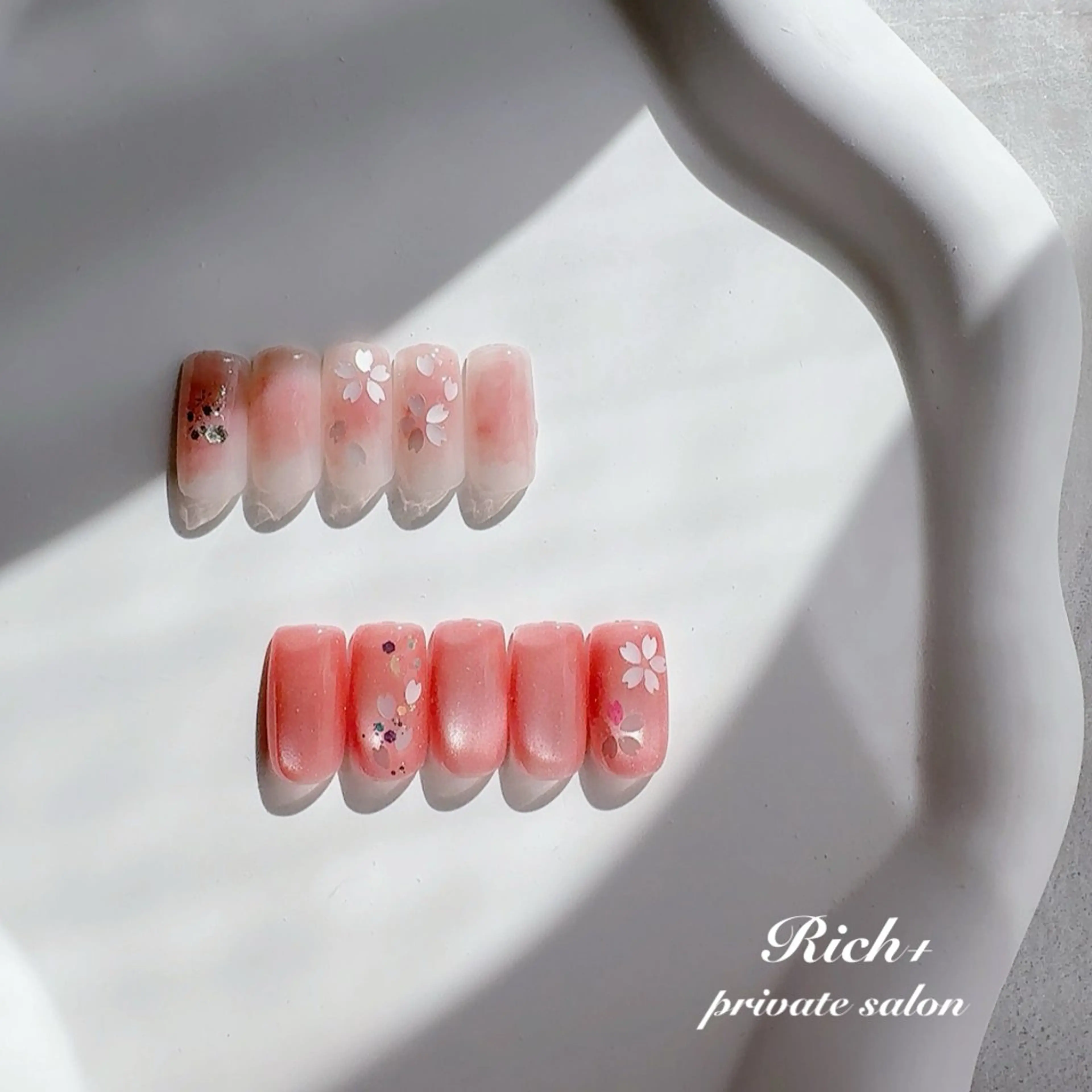 ネイル 桜ネイル Rich+nail Mayuのネイルデザイン
