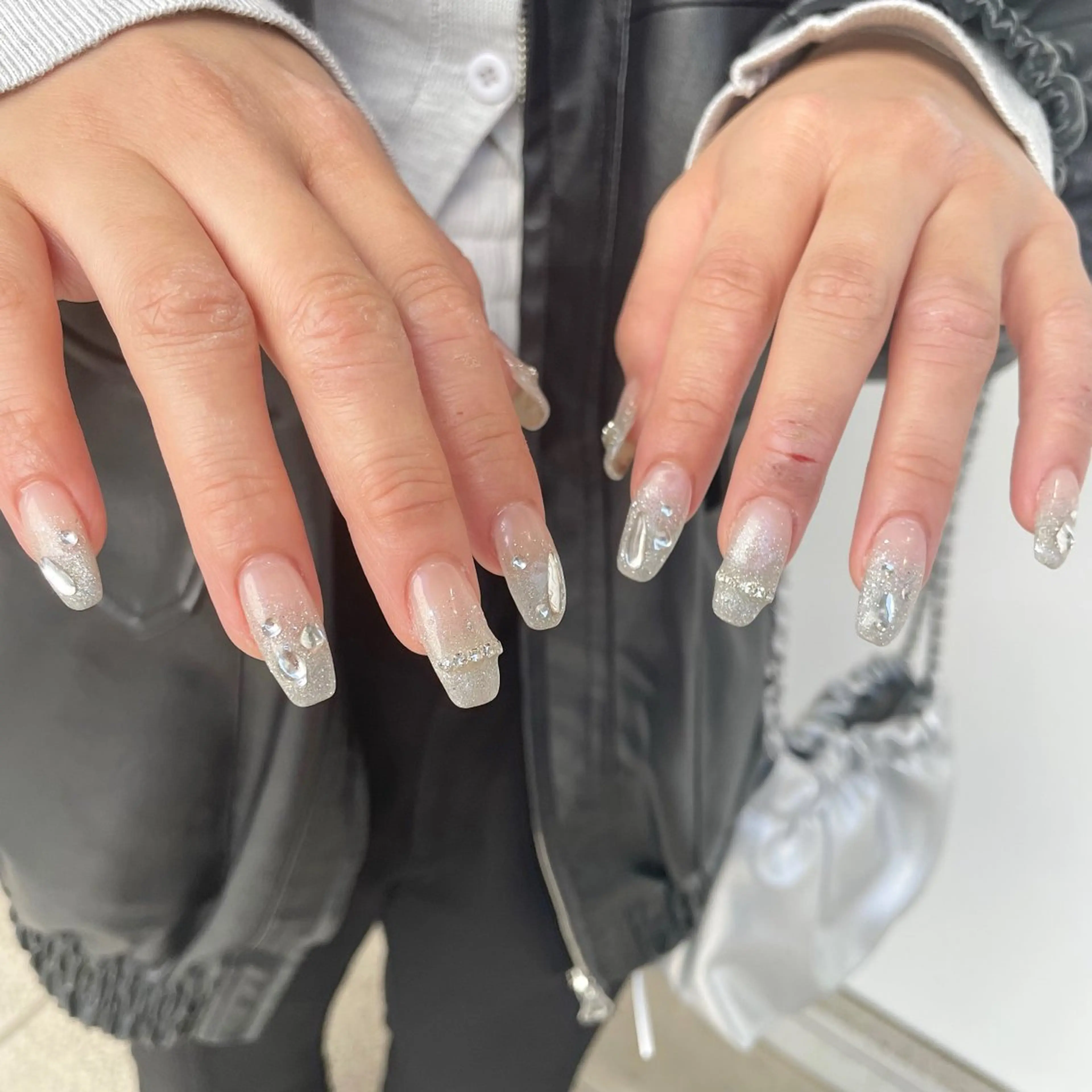 ネイル フラッシュネイル グラデーション キラキラネイル ハンドネイル Bianca川越西口 KITAZAKI🫧のネイルデザイン