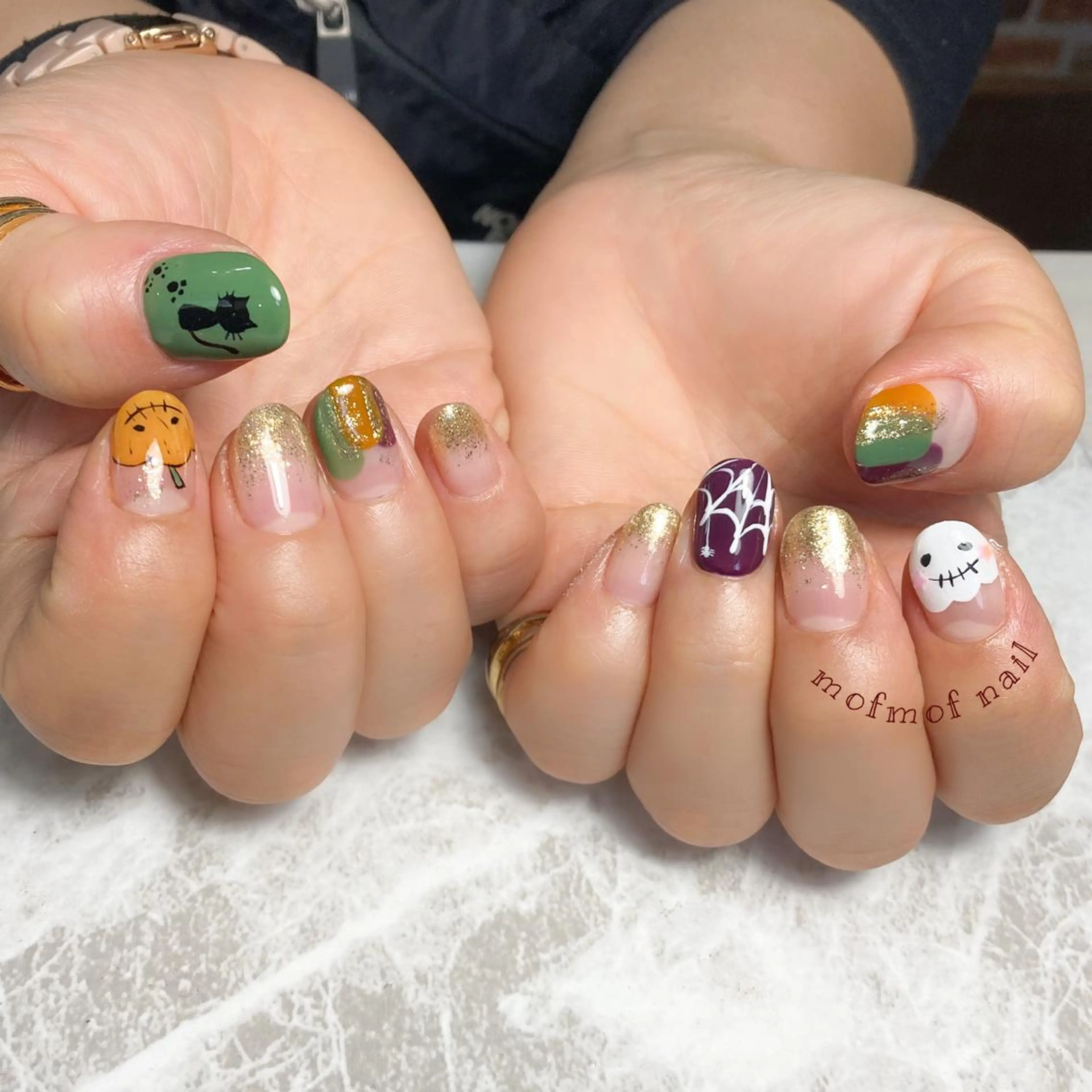 ネイル ハロウィン mofmofnail 🌿shimizuのネイルデザイン