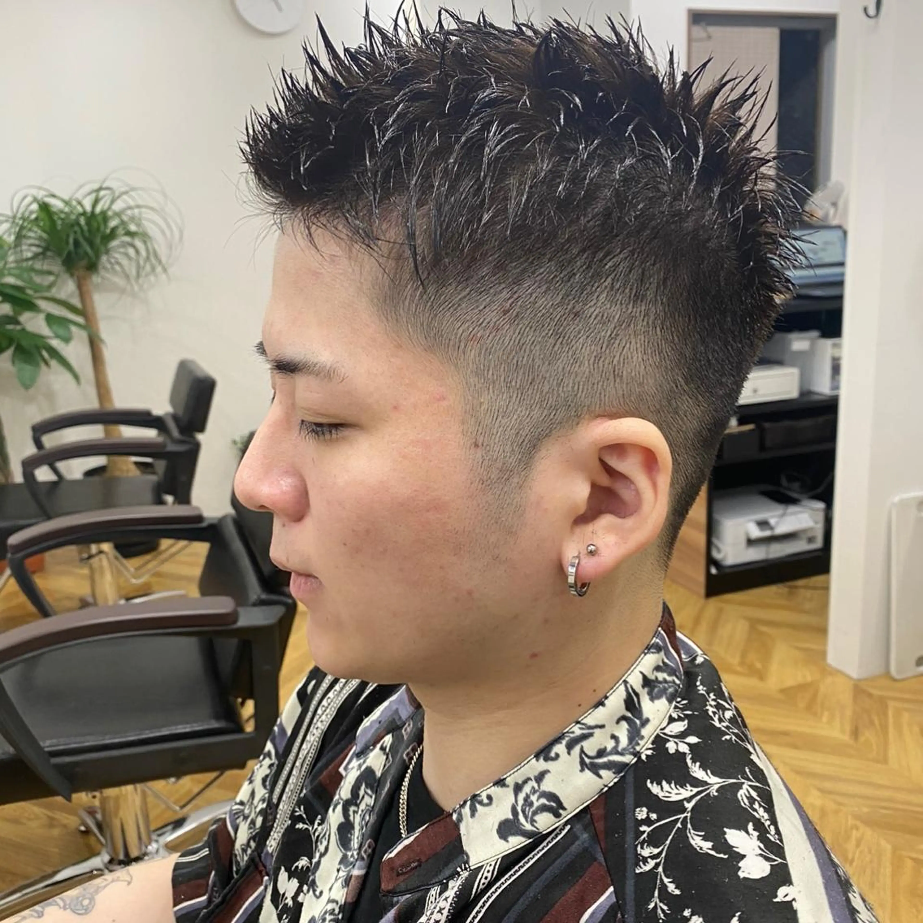 メンズ センターパート フェードカット マッシュ メンズパーマ メンズツイストパーマ 🔥メンズ専門美容師 🔥YOSHIのヘアスタイル