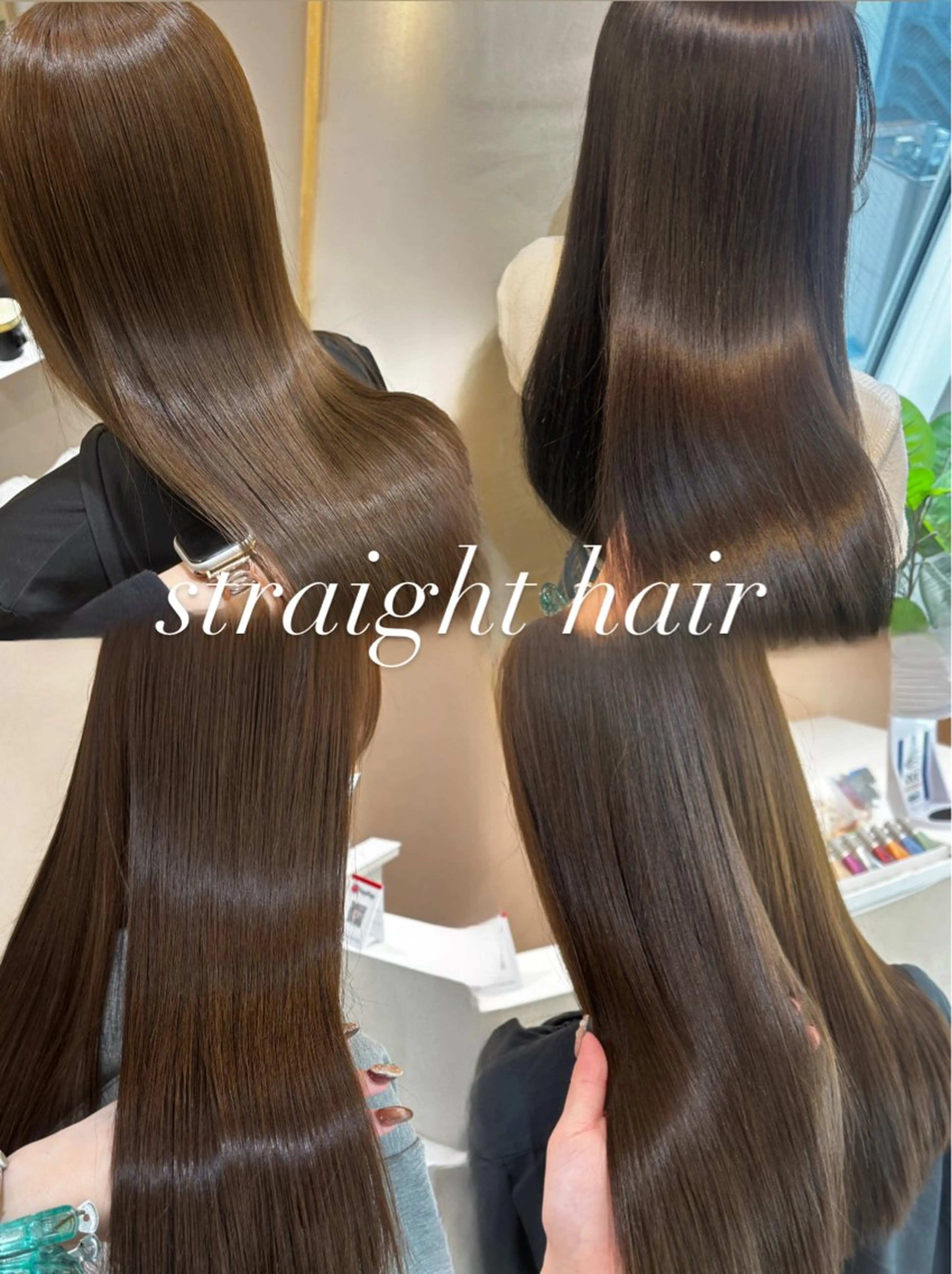 ロング カラー 縮毛矯正 トリートメント 🫧赤み消しカラー nanami🫧のヘアスタイル