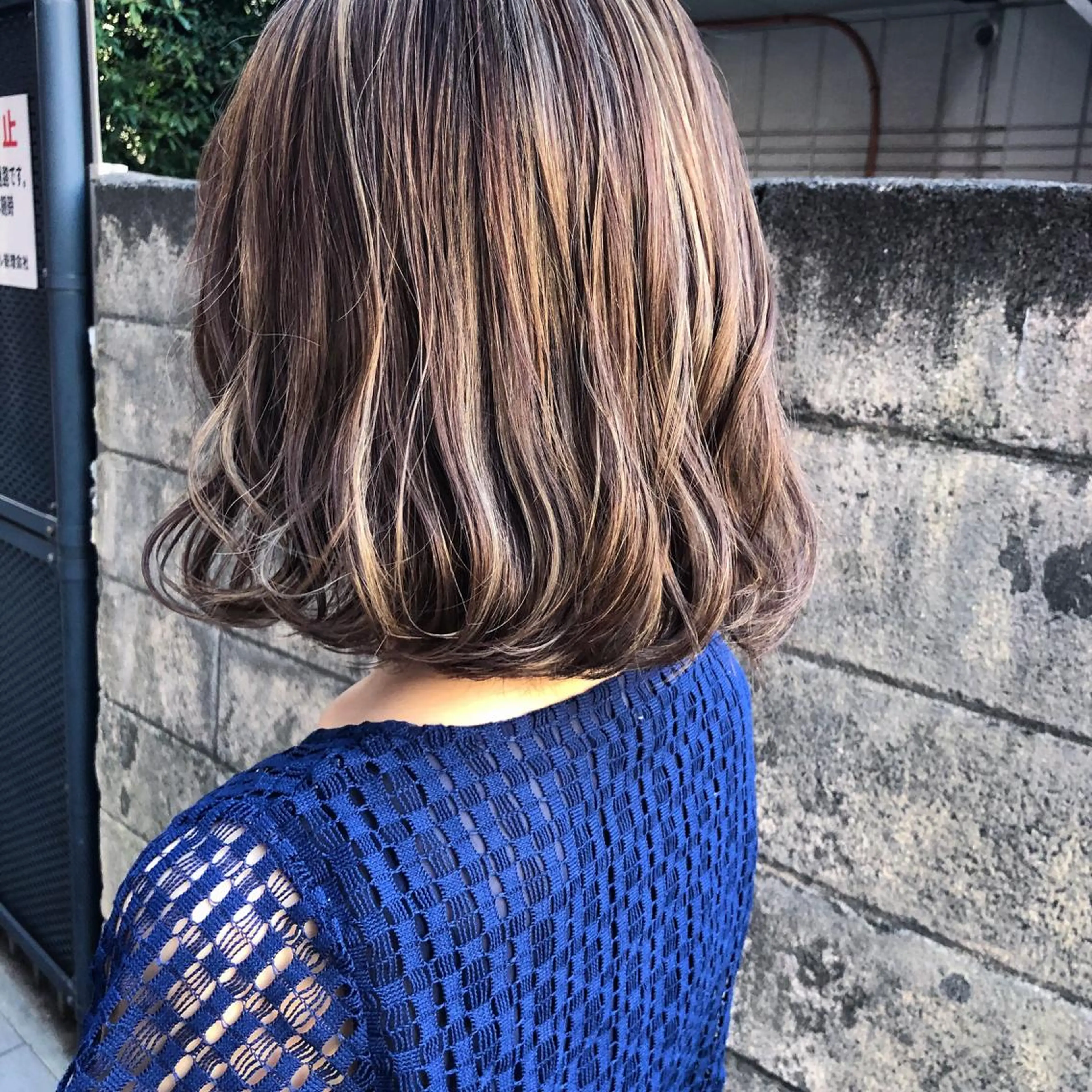 ミディアム カラー ハイライトカラー ハイライト ヘアカラー 髪質改善、エクステ 山口卓哉のヘアスタイル