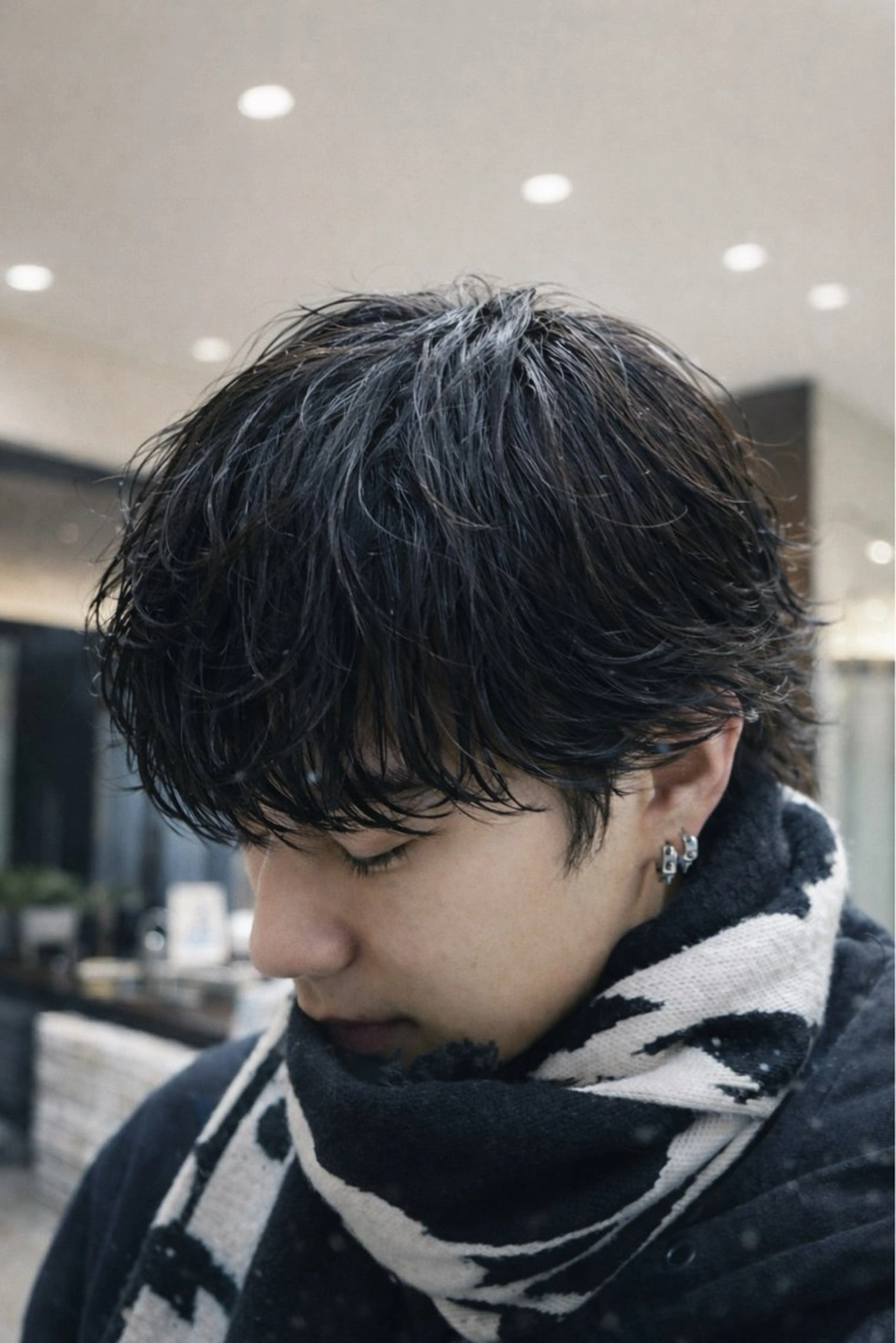 ショート パーマ メンズ メンズパーマ カット パーマ メンズパーマ 岩成健志郎のヘアスタイル