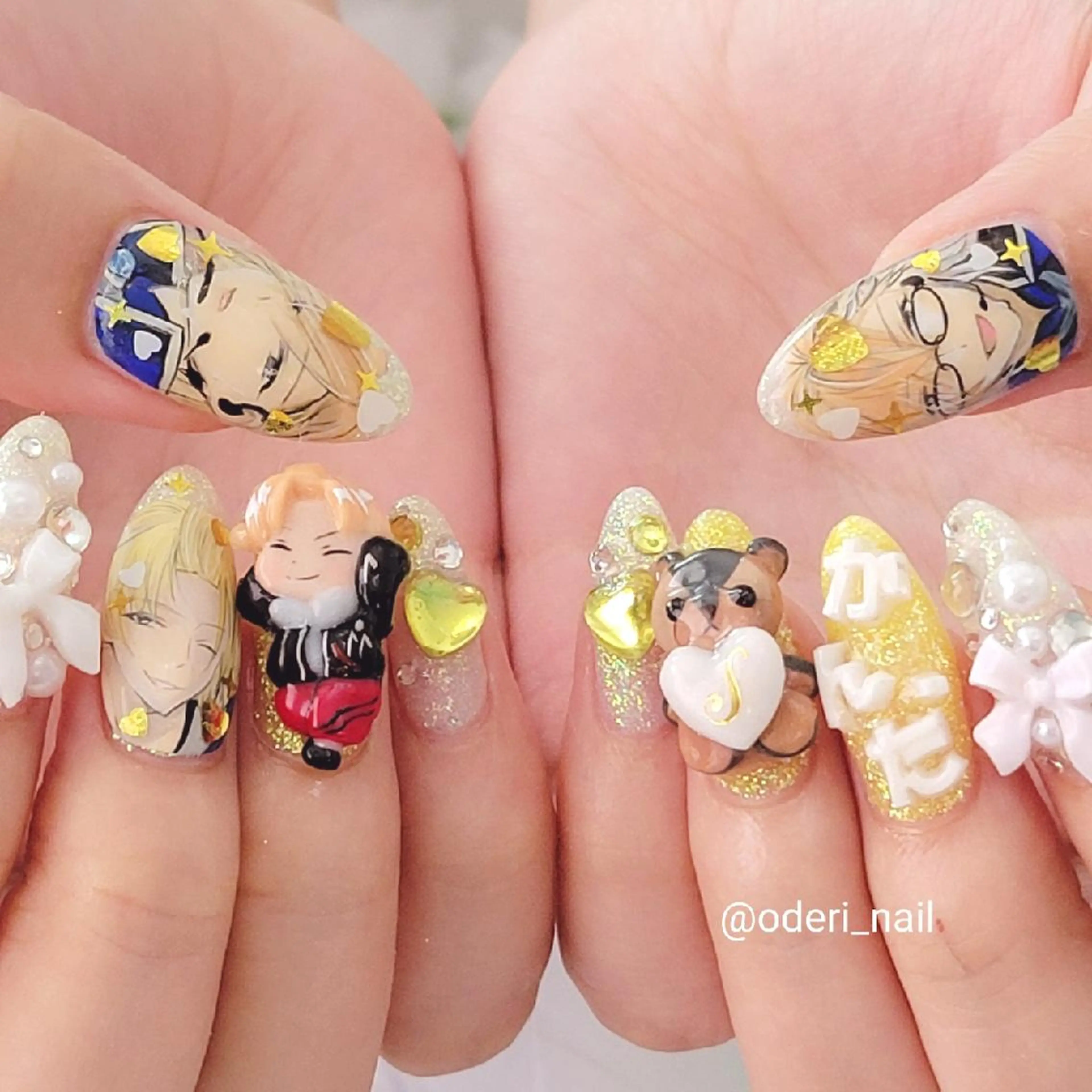 ネイル アートネイル ジェルネイル おで@ oderi_nailのネイルデザイン
