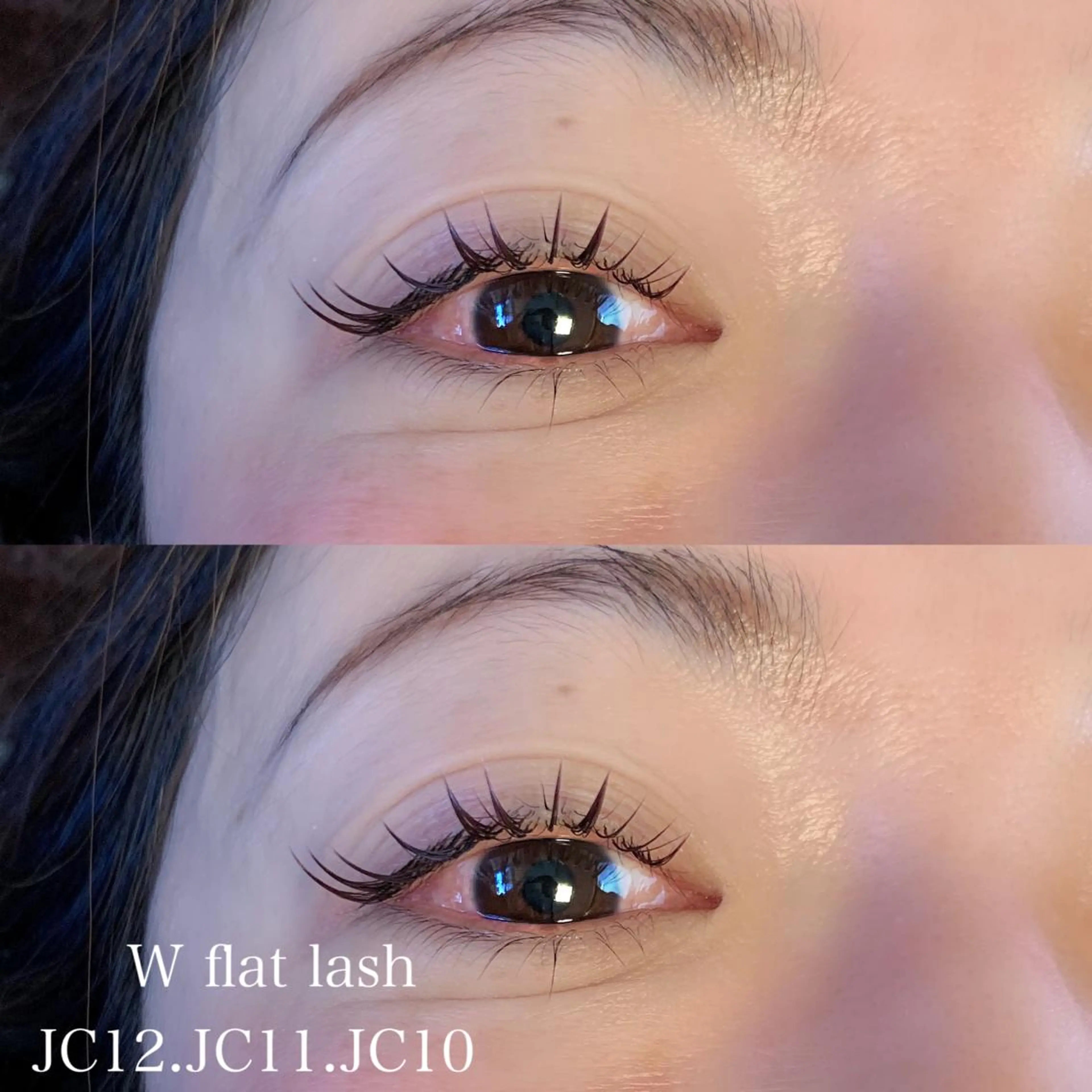 マツエク・マツパ カラーマツエク ナチュラル p's  club所属・藤田 あゆみのマツエク・マツパデザイン