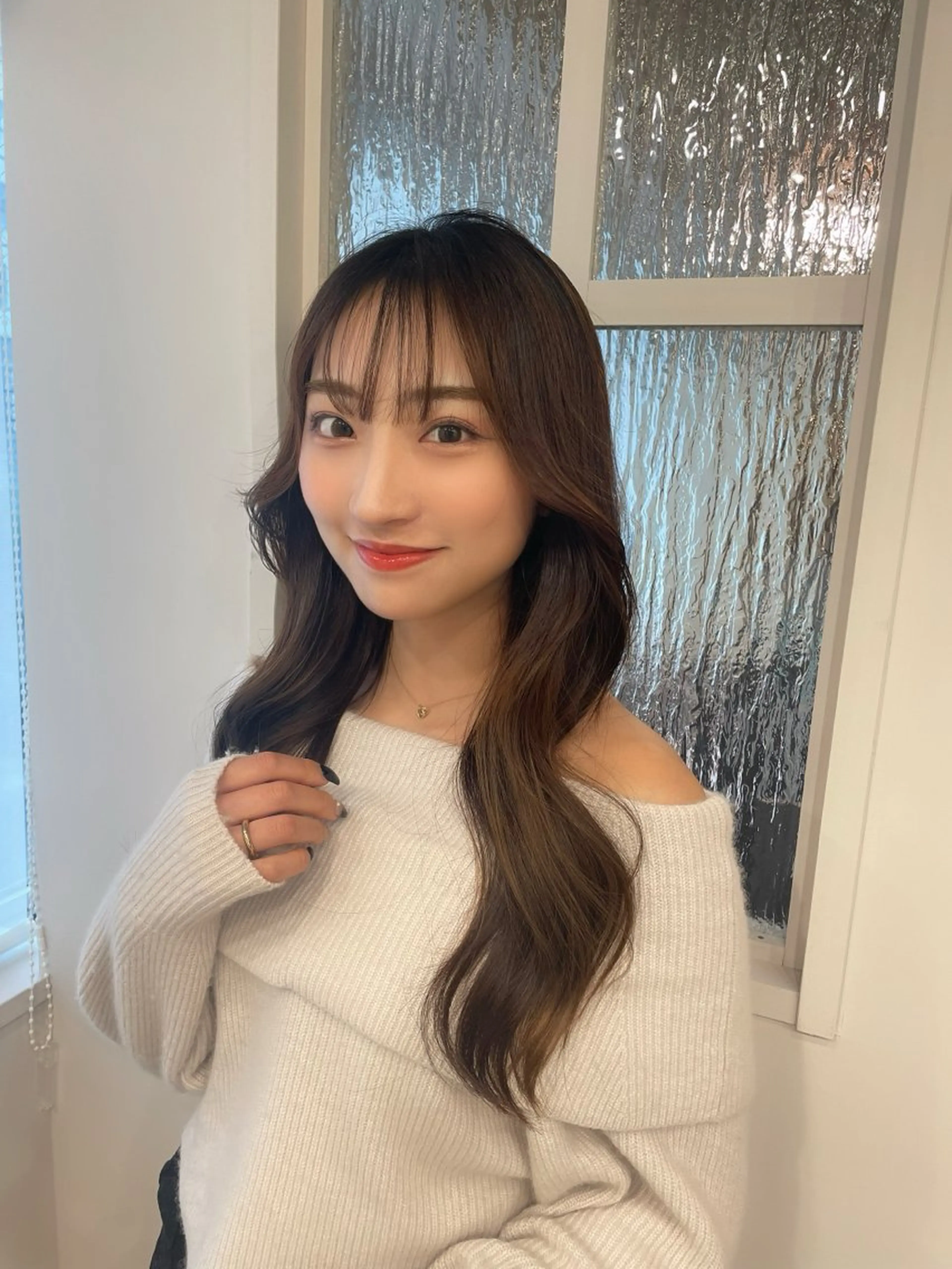 ロング 韓国風ヘア レイヤーカット トリートメント 💐宮坂 歩💐のヘアスタイル