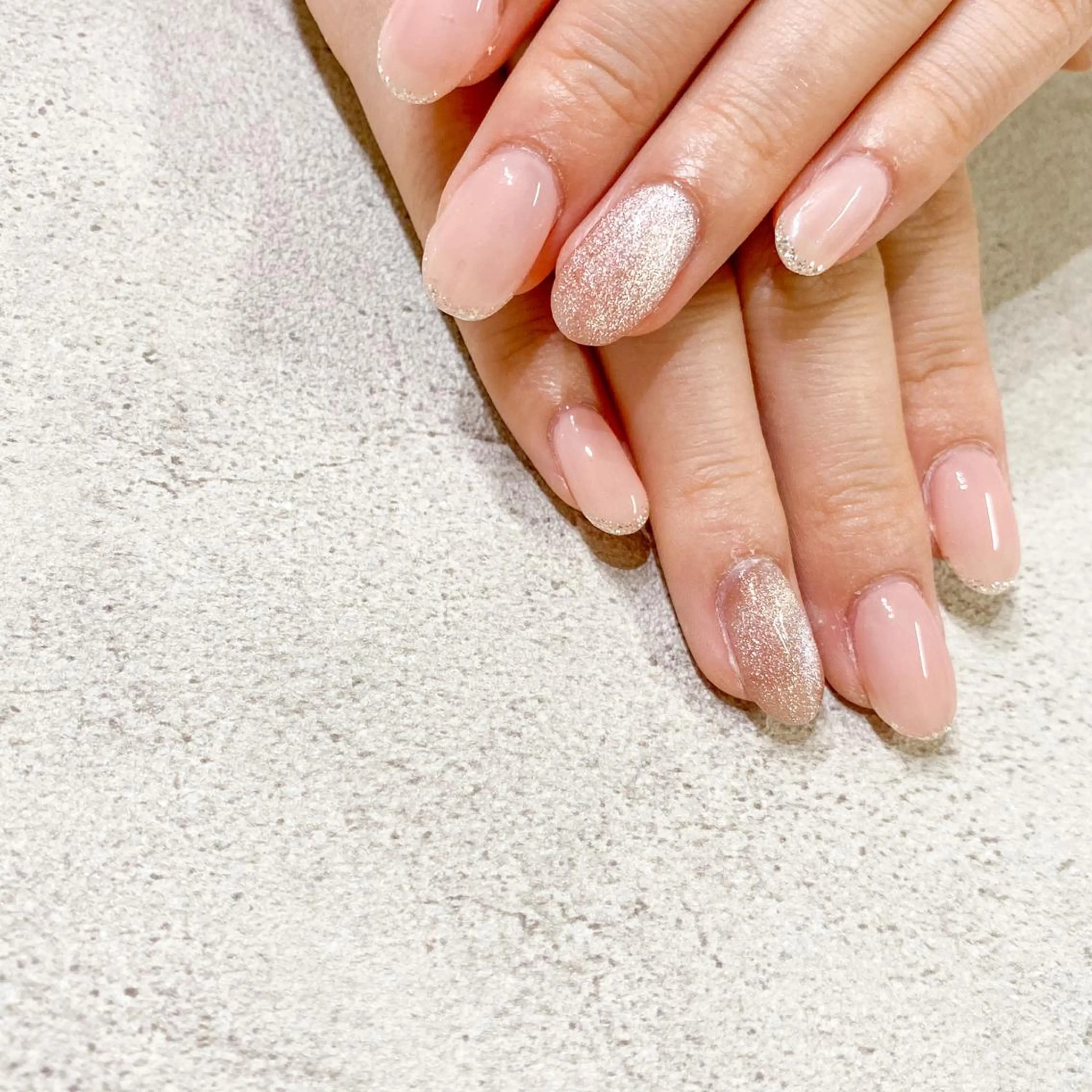 ネイル ハンドネイル ゴテゴテ💙ワンホン リオナのネイルデザイン