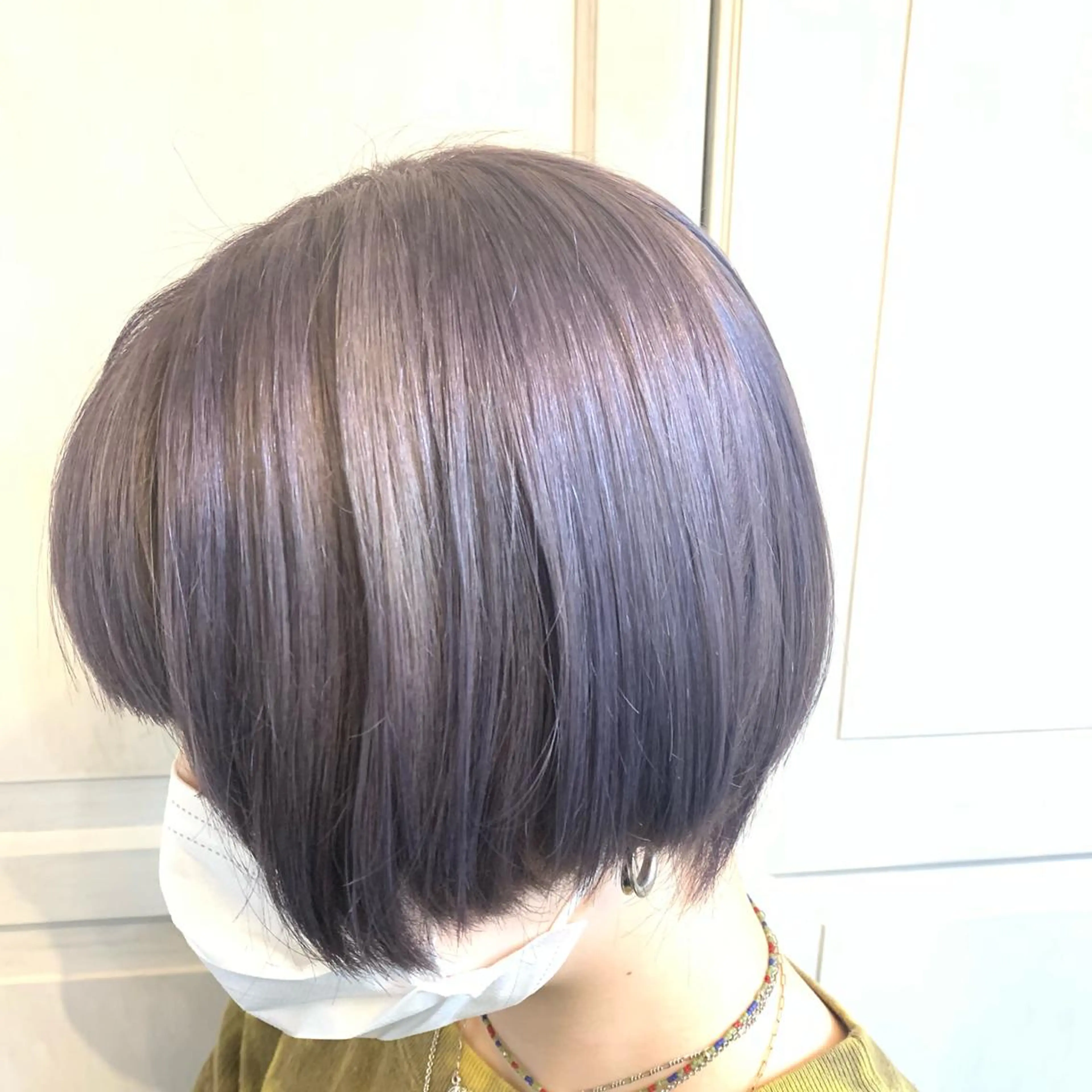 ショート カラー アッシュ ブリーチ ハイトーンカラー ラベンダーカラー ラベンダーアッシュ Seki 池袋美容師のヘアスタイル