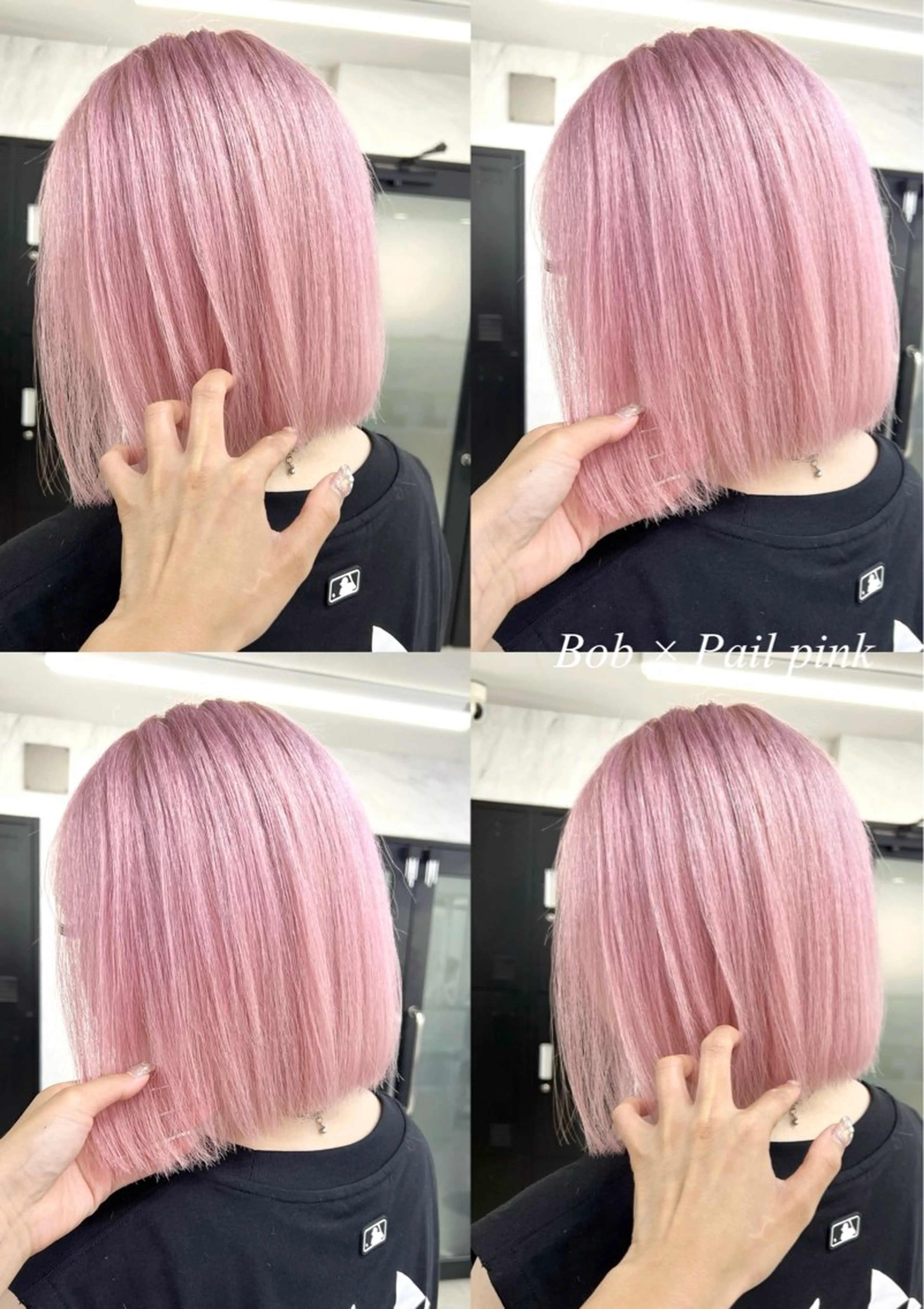 ミディアム カラー シールエクステ ハイトーンカラー エクステ ヘアカラー トリートメント シールエクステ特化 ハイトーン、NANAのヘアスタイル