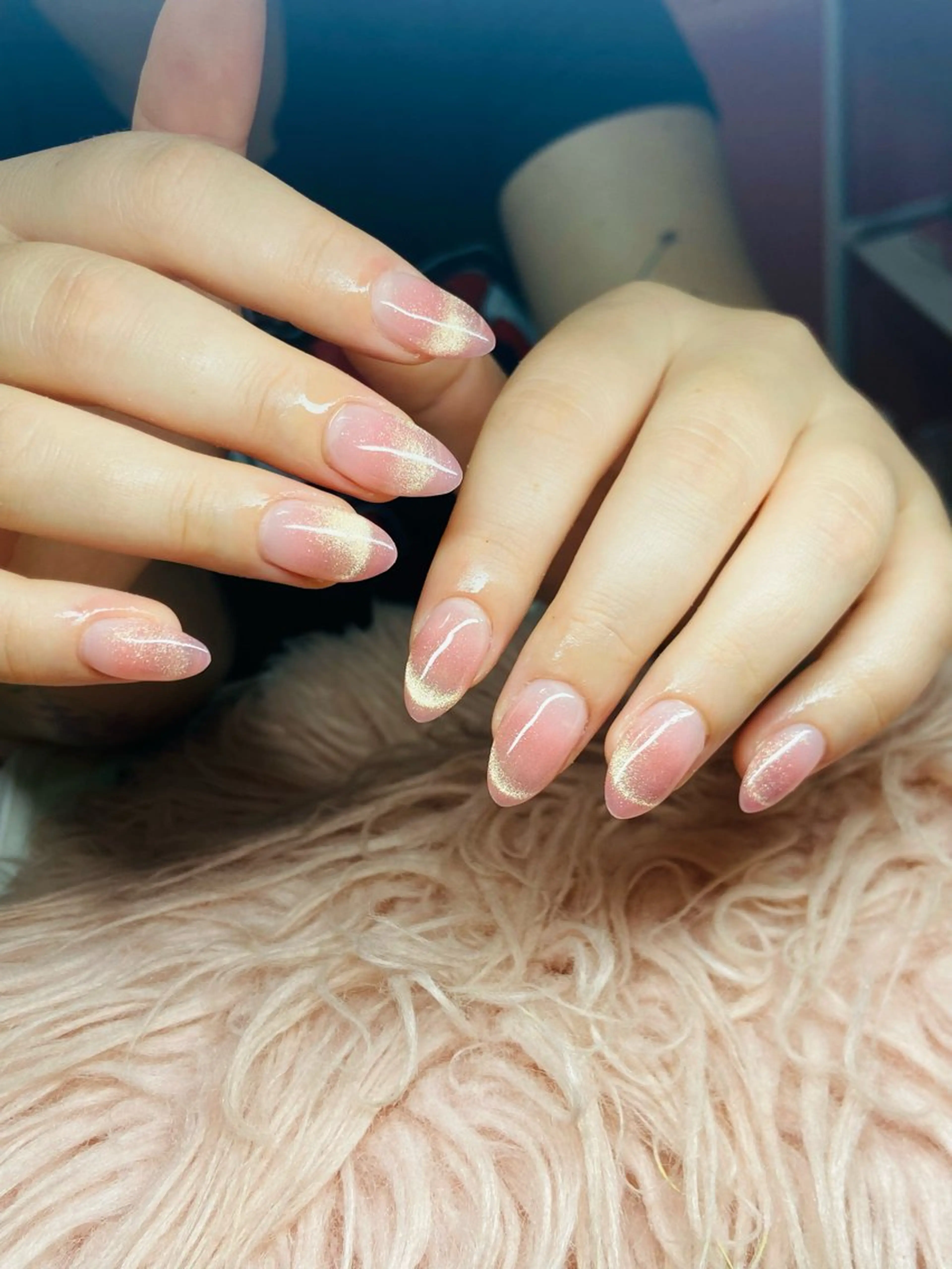 ネイル フレンチネイル マグネットネイル マグネットフレンチ HandSnail自宅サロン所属・HandSnail 座間自宅ネイルサロンのネイルデザイン