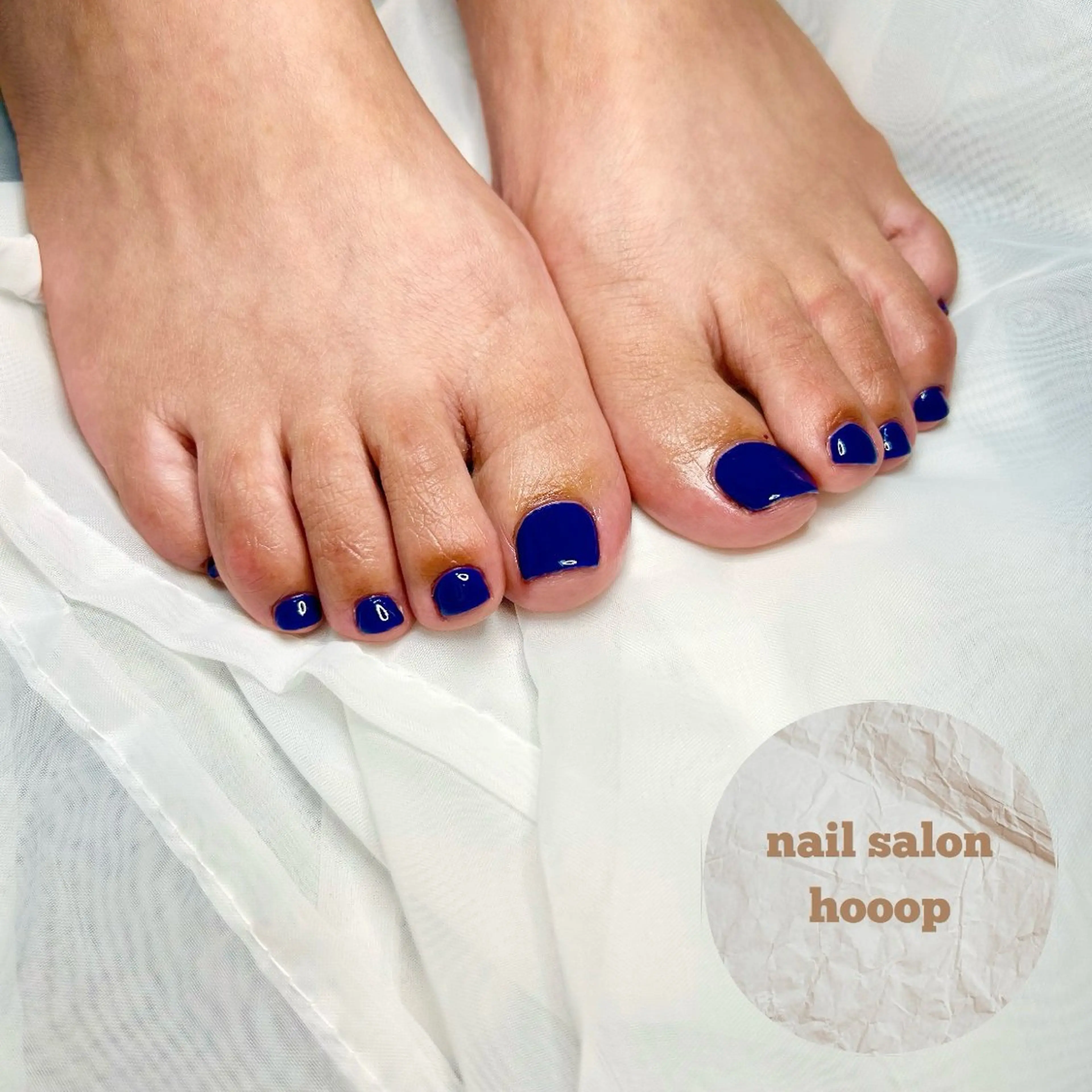 ネイル フットネイル ワンカラーネイル hooop yuのネイルデザイン