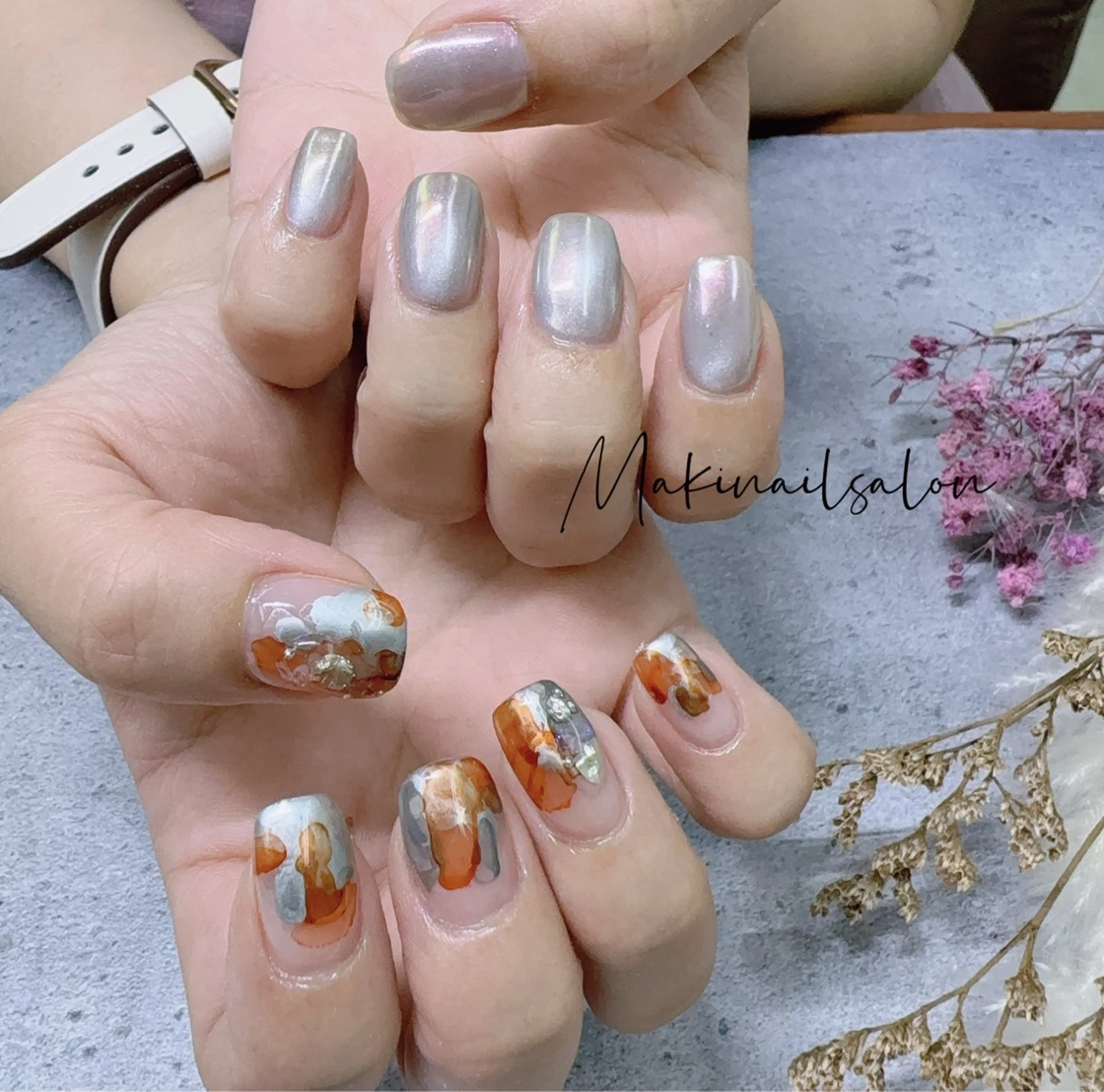 ネイル ハンドネイル マキ ネイルサロンのネイルデザイン