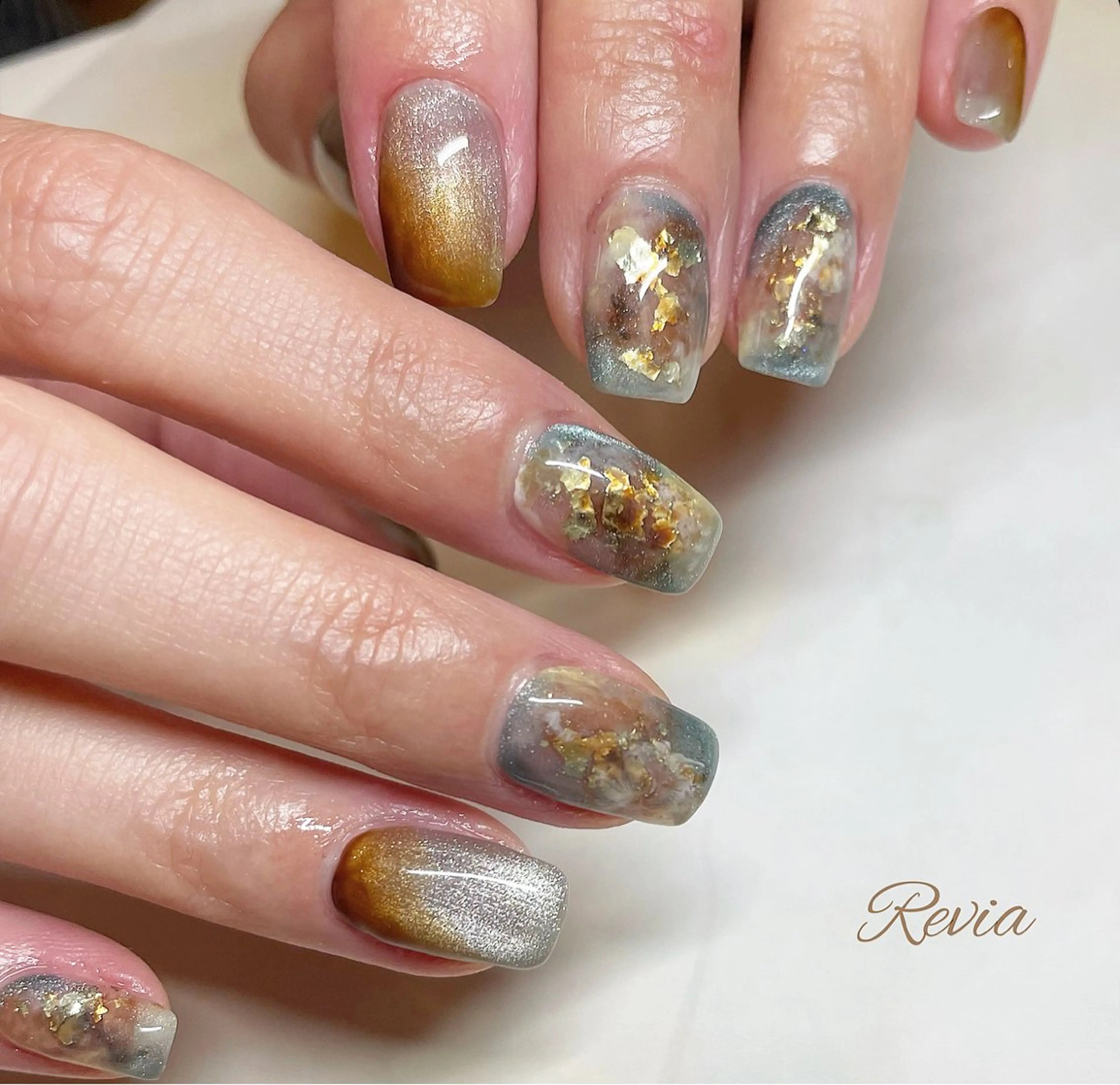 ネイル ハンドネイル revia所属・ERI Nailistのネイルデザイン