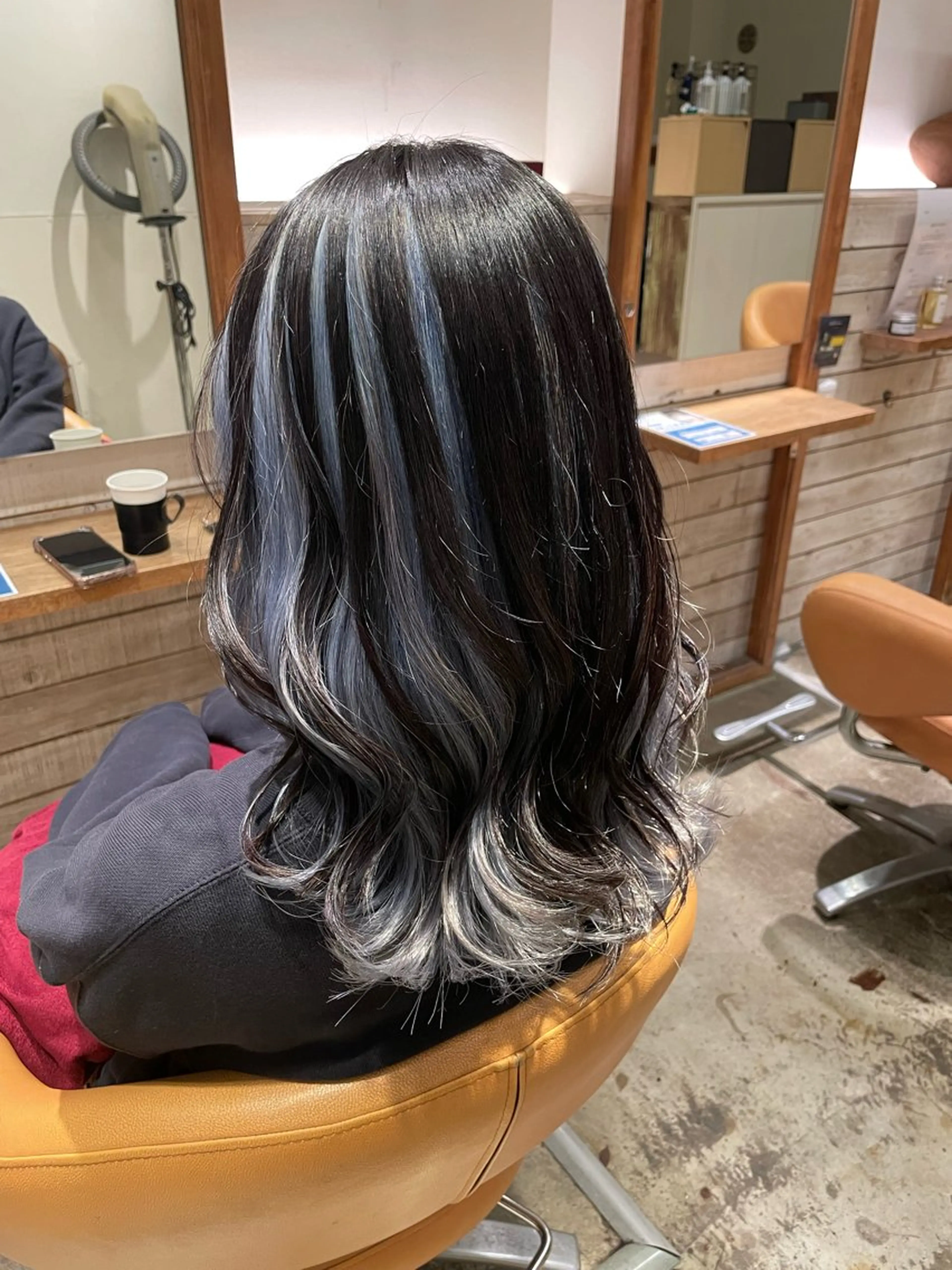 ロング カラー ブルーカラー カット ヘアカラー トリートメント EARTH菊名店👾 ひらのすぐるのヘアスタイル