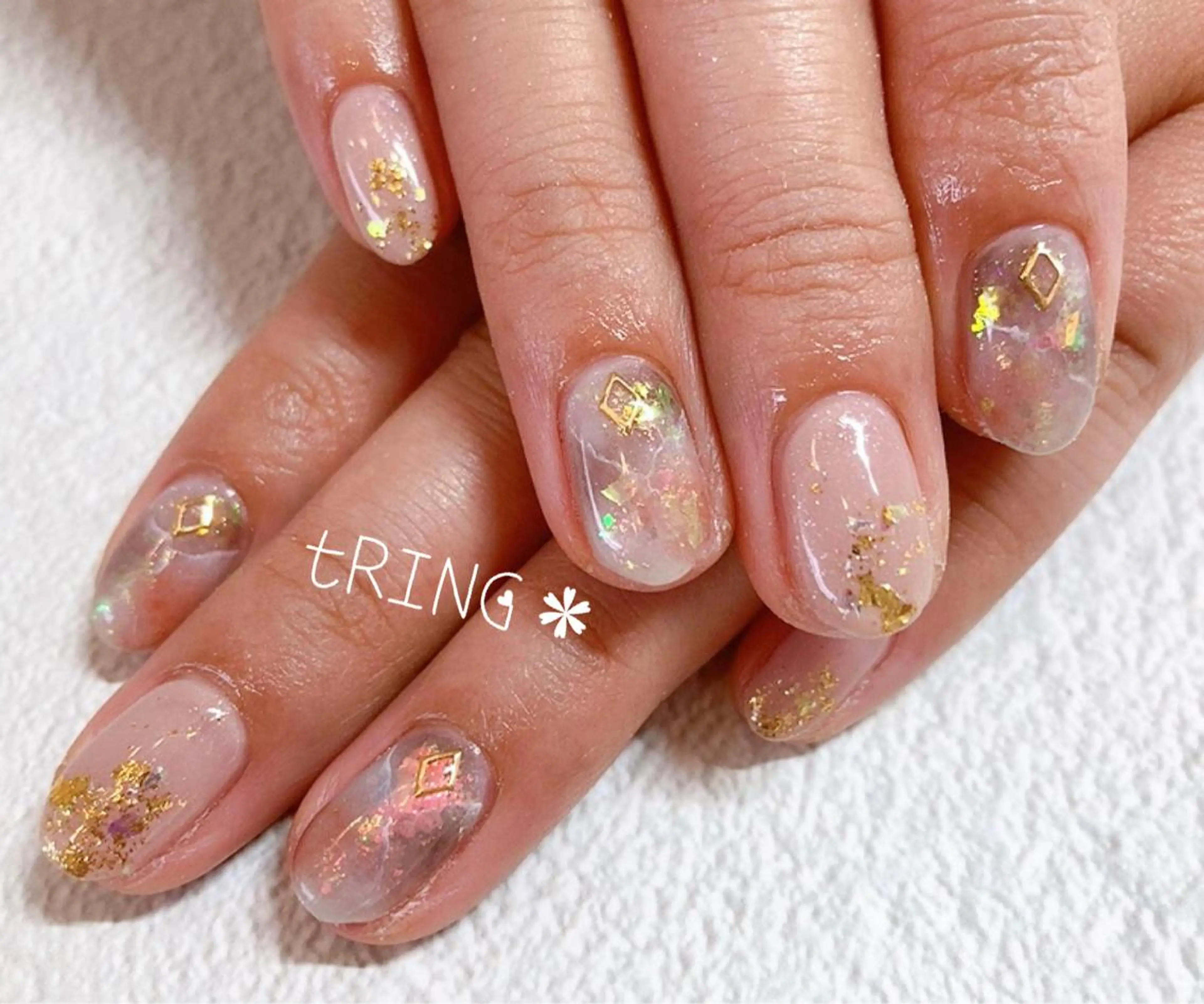 ネイル ハンドネイル tRING＊ しいの木台のネイルデザイン