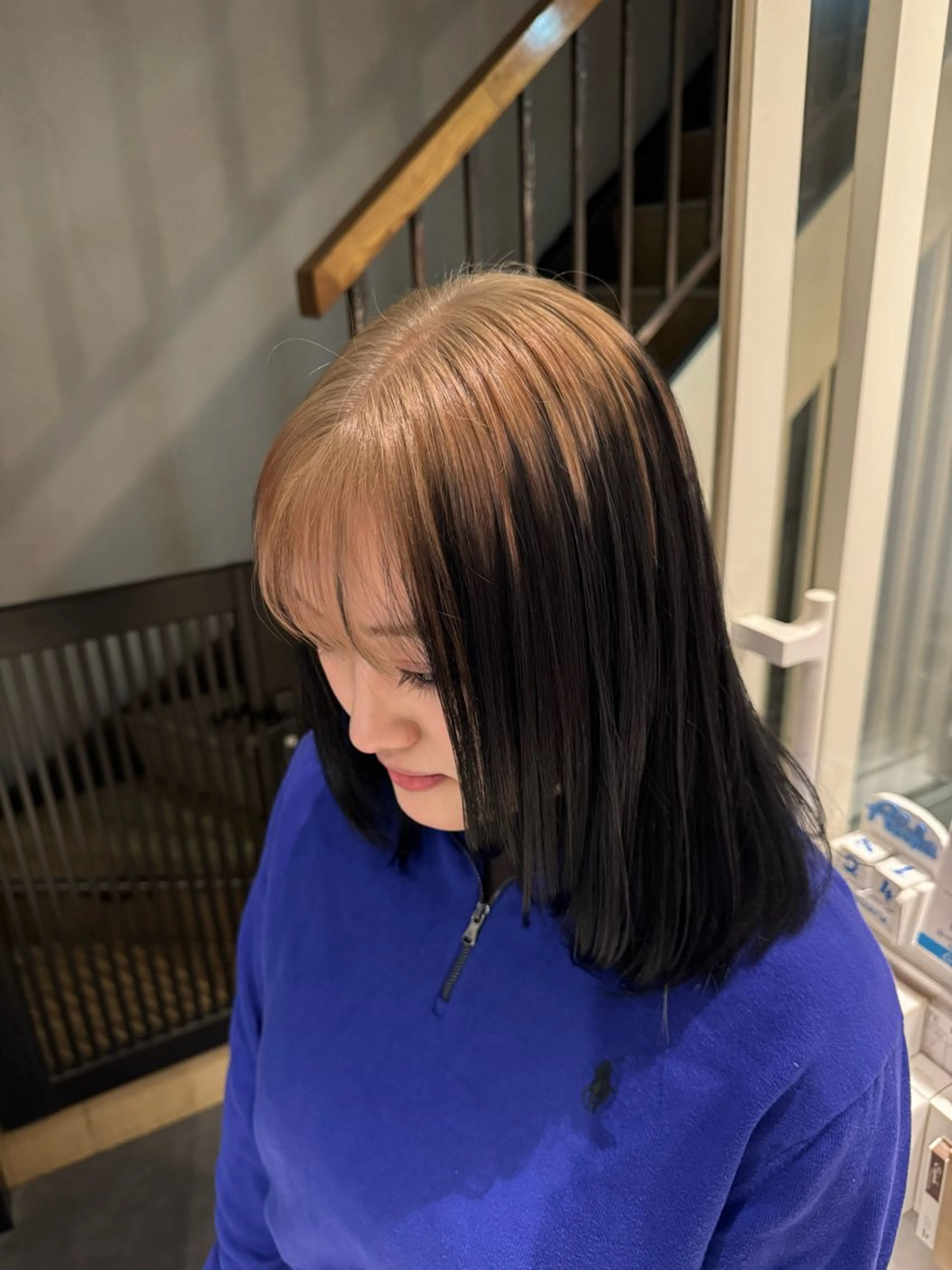 ミディアム カラー 💛最強ハイトーン 🐝chan🍯のヘアスタイル