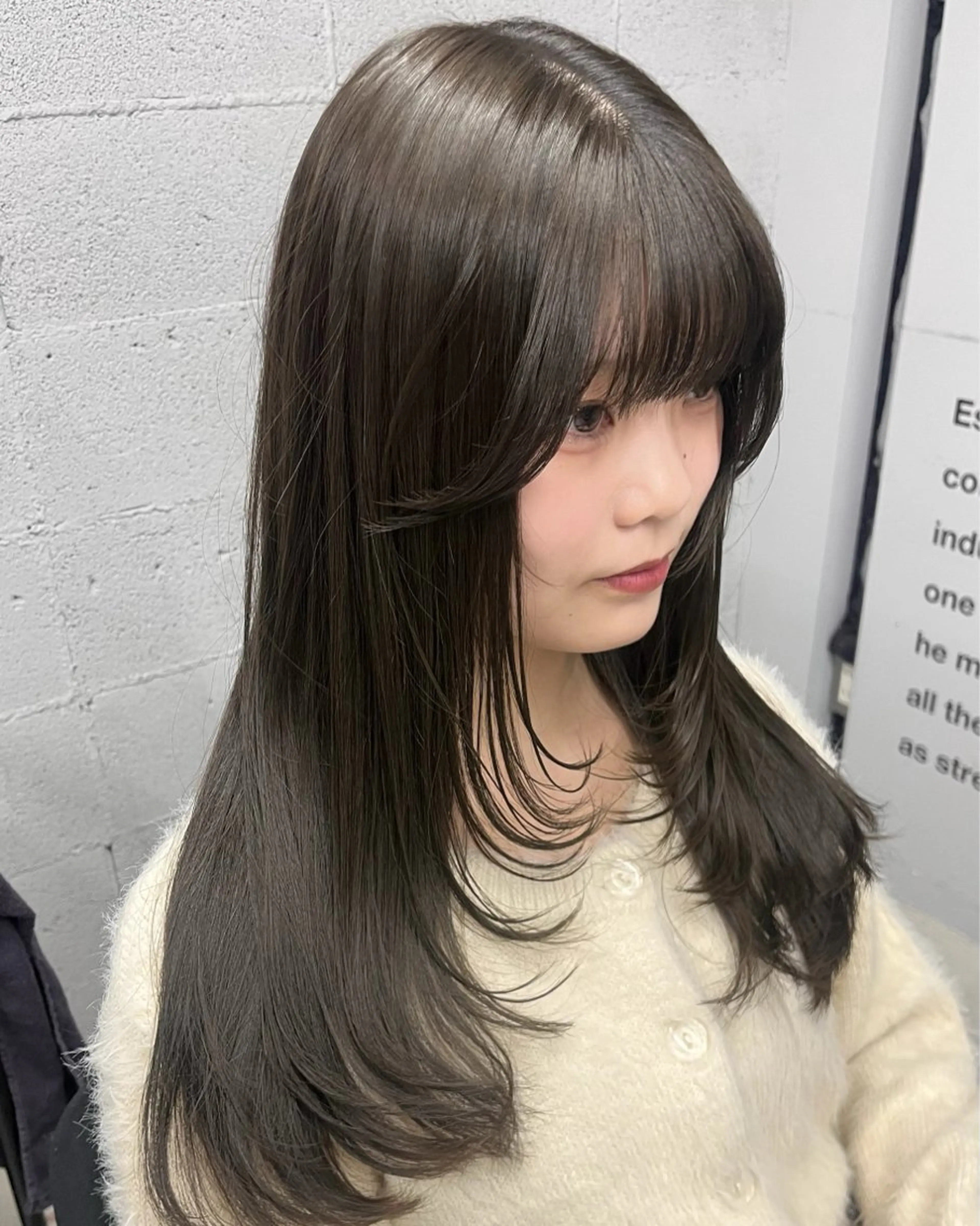 ロング レイヤーカット col sapporo所属・あざと可愛い💓 盛れる顔まわり/uiのヘアスタイル