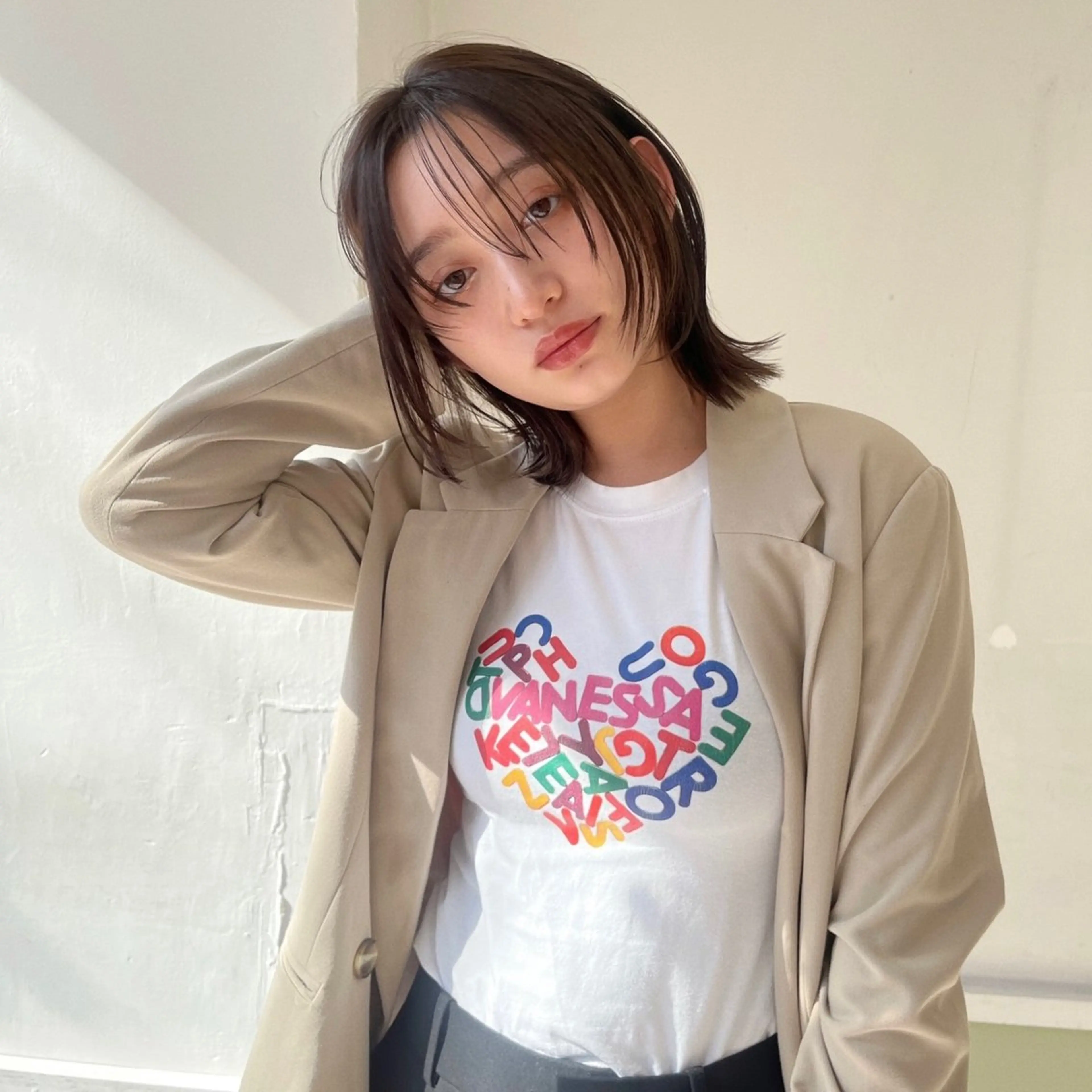 ショート casi所属・ボブパーマ🥣KON コンナツミのヘアスタイル