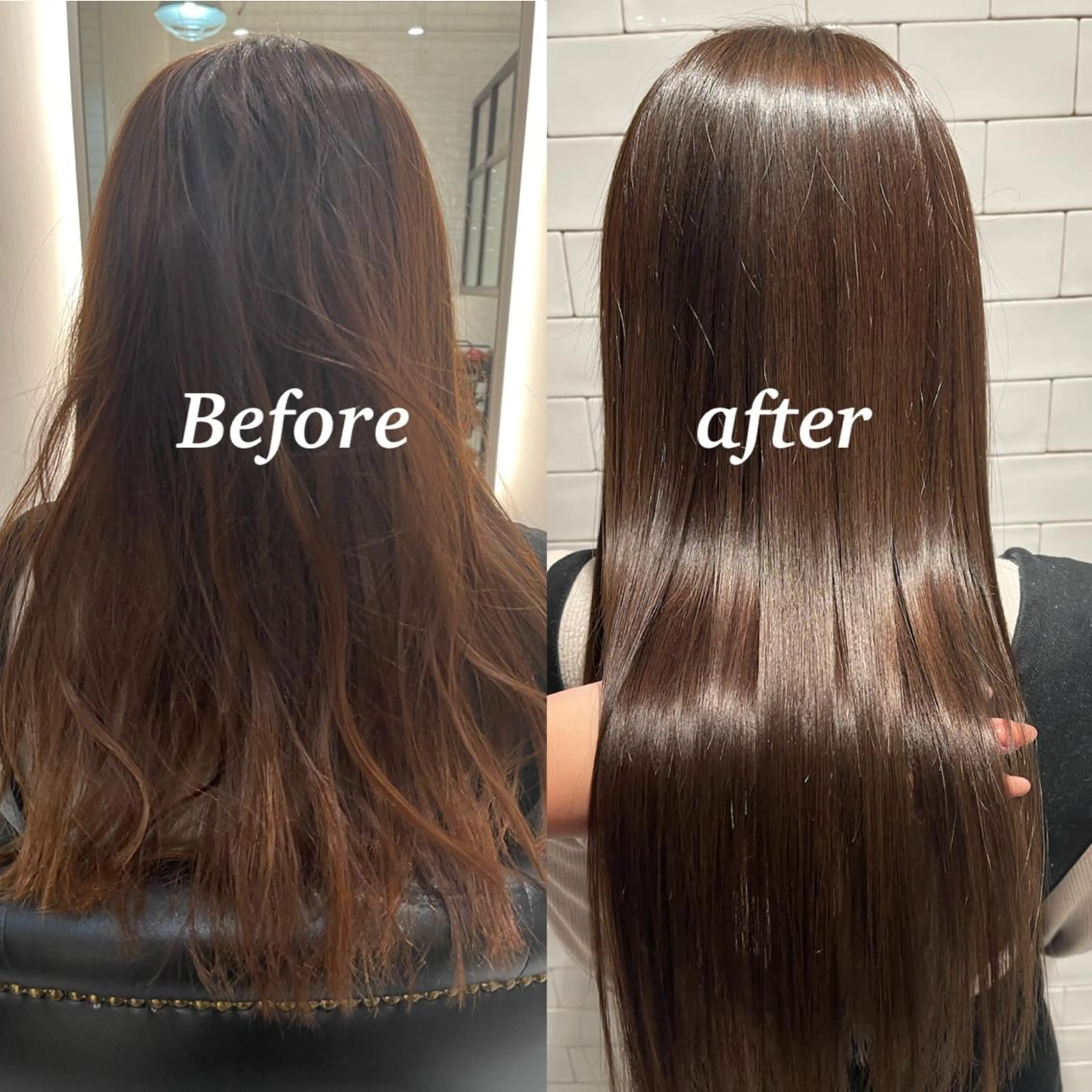 ロング カラー ヘアカラー トリートメント &chaLme   心斎橋所属・emi/髪質改善/ 韓国風/艶カラーのヘアスタイル