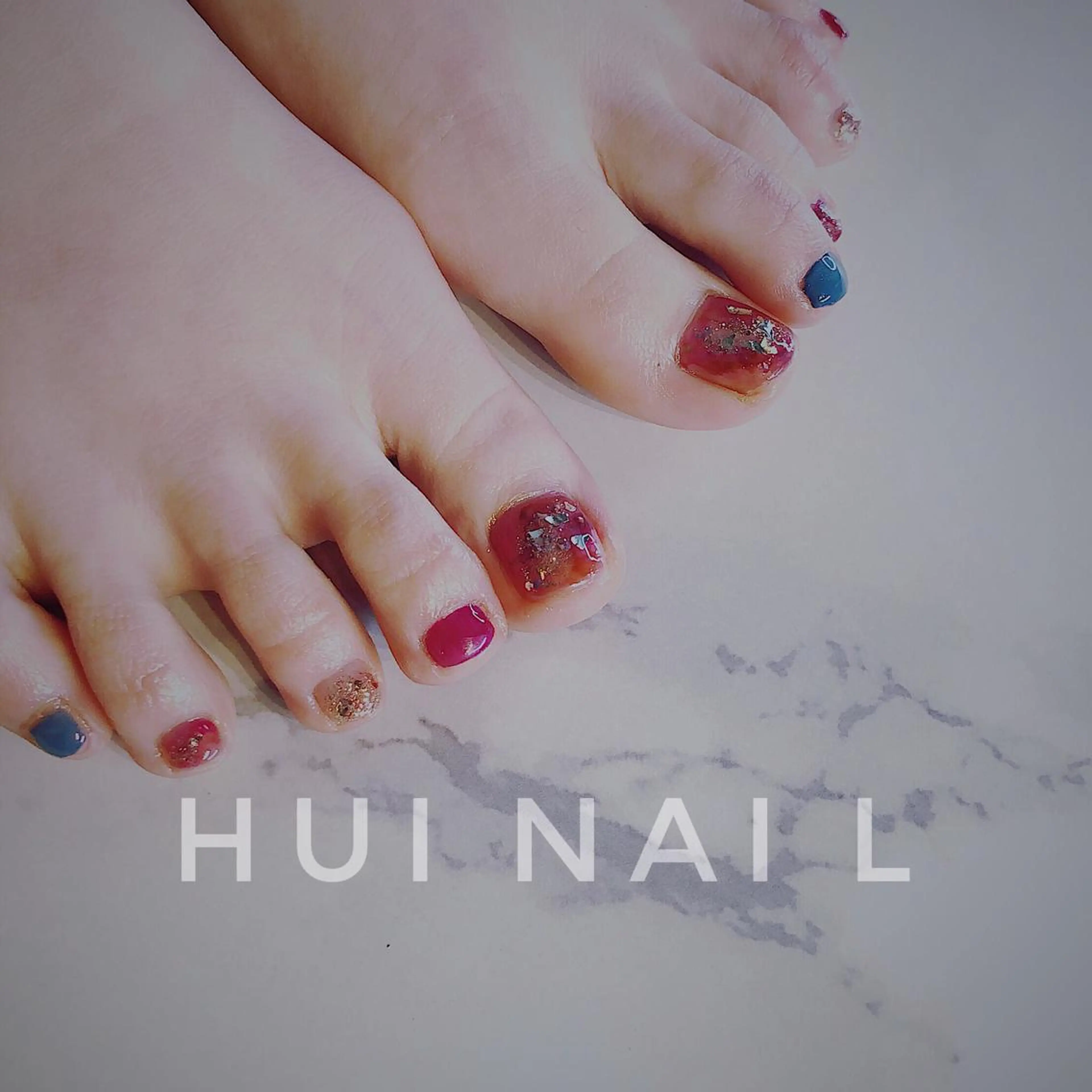 ショート フットネイル めぐみのネイルサロン 惠のネイルデザイン