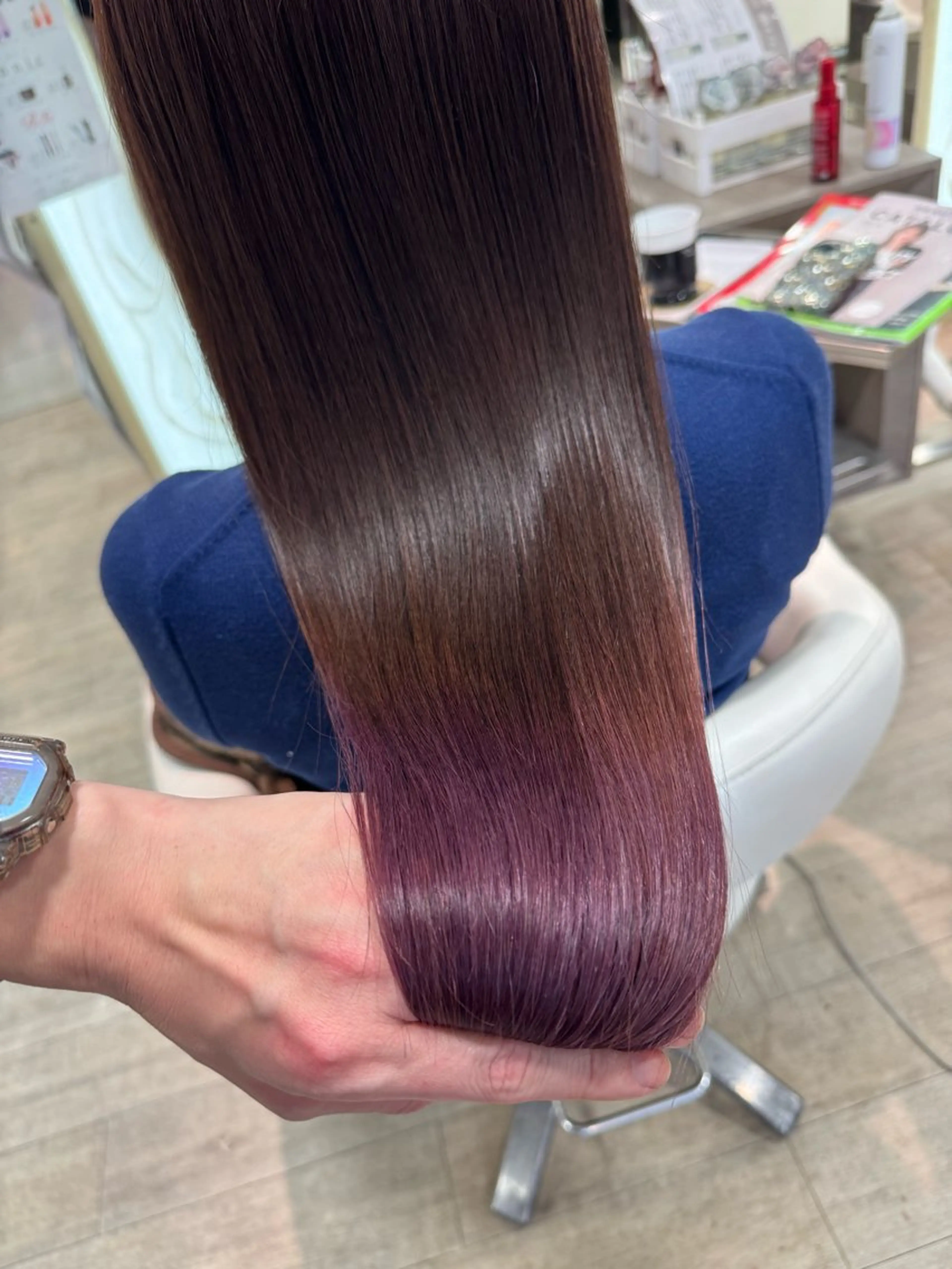 ロング ブリーチ/髪質改善 NYNY大久保のヘアスタイル