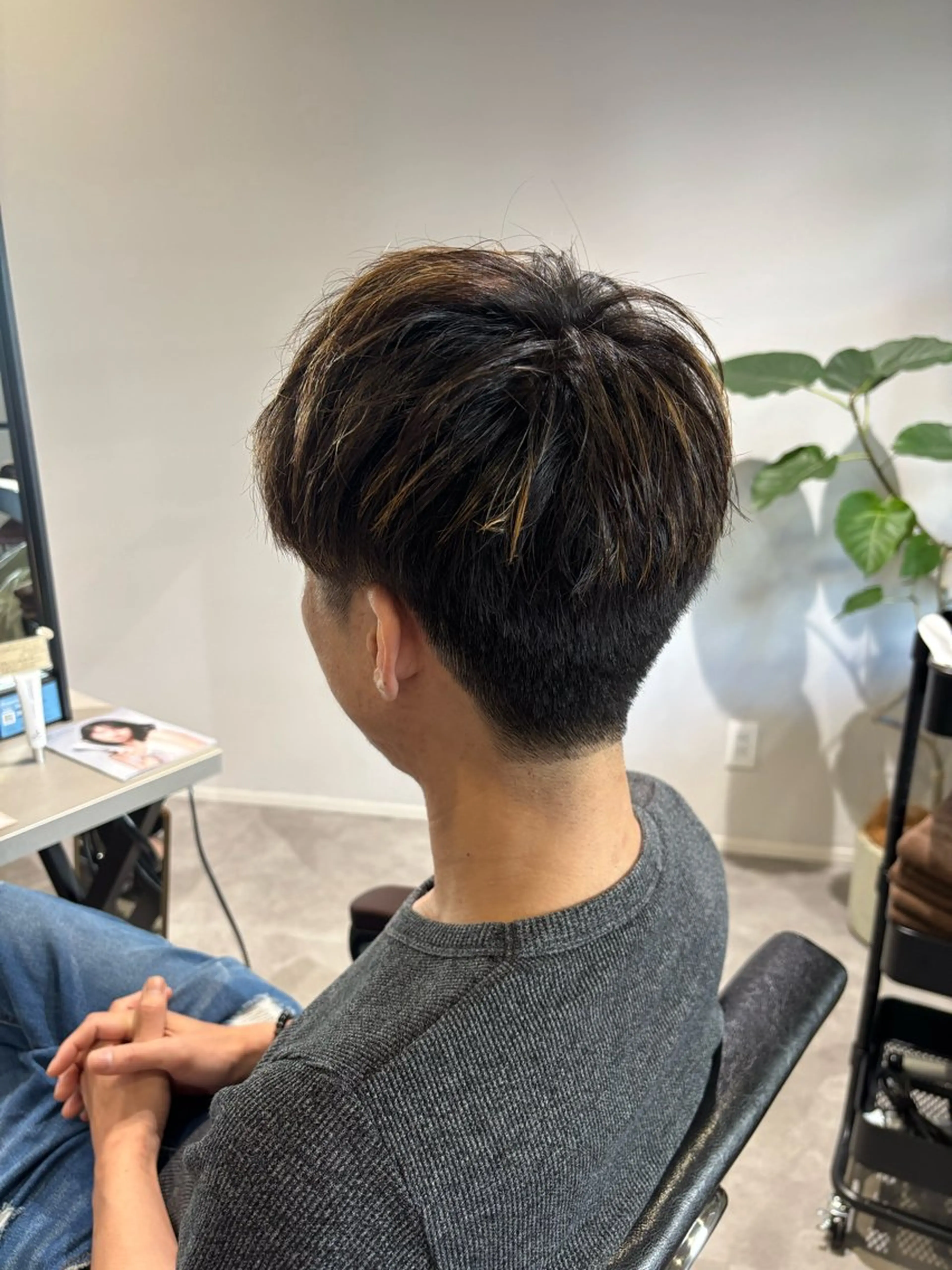 メンズ メンズメッシュ 長尾ゆりの/ボブ/ ベージュ/ハイトーンのヘアスタイル