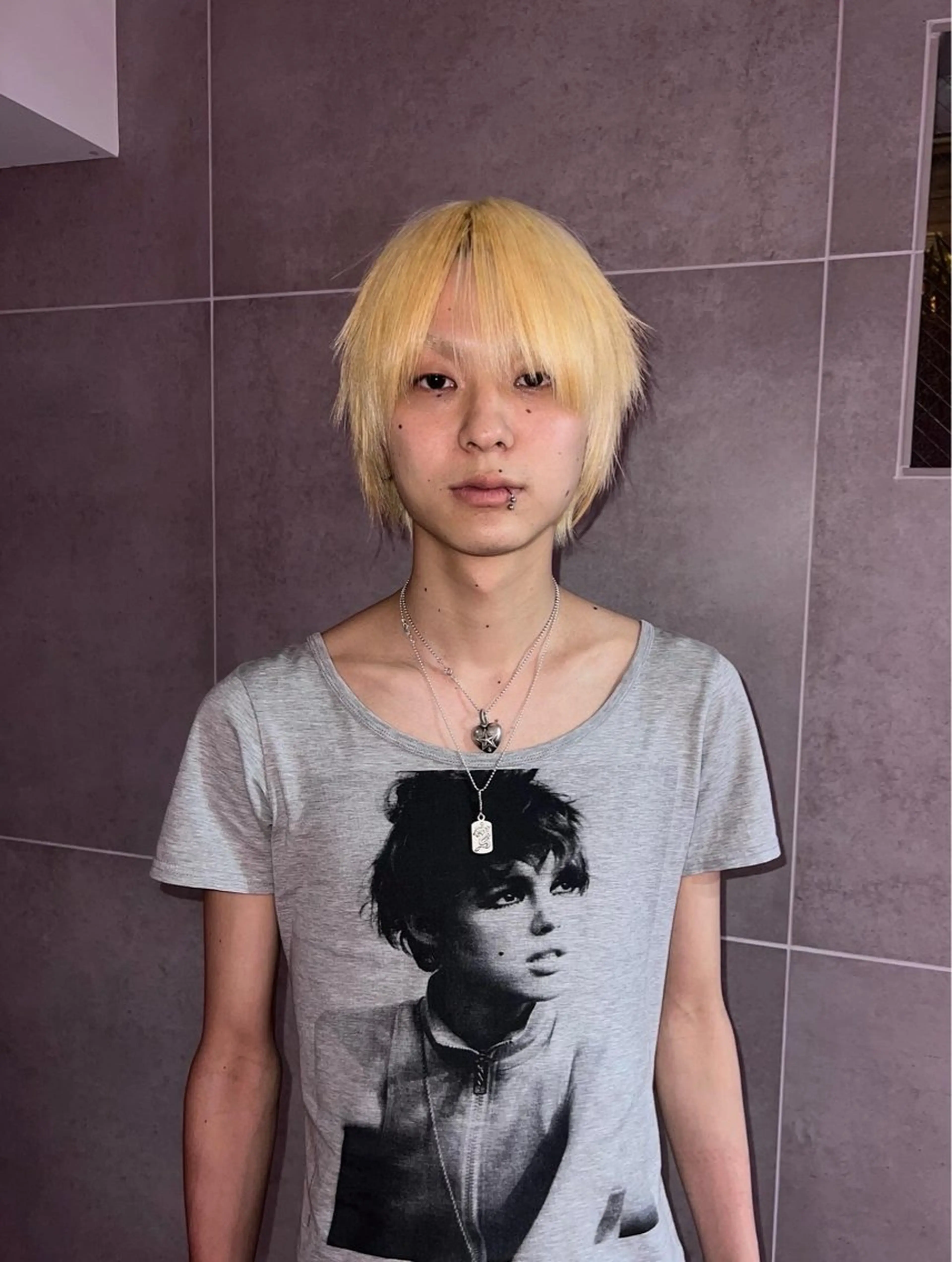 ショート メンズ ヘアカラー トリートメント AIRA/ブリーチ ‪/透明感カラーのヘアスタイル