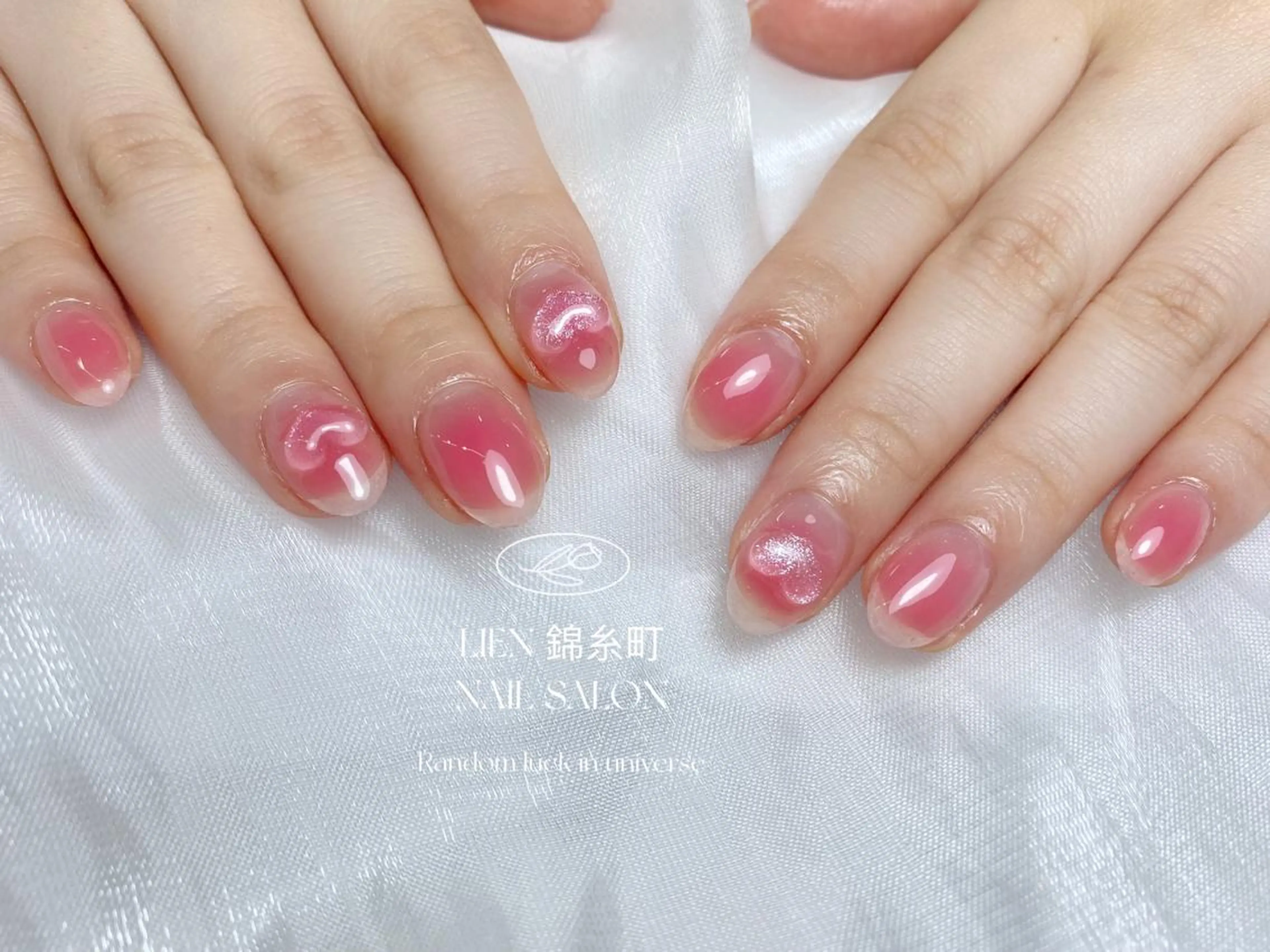 ネイル ハート ハンドネイル Lien  _リエン リエンのネイルデザイン