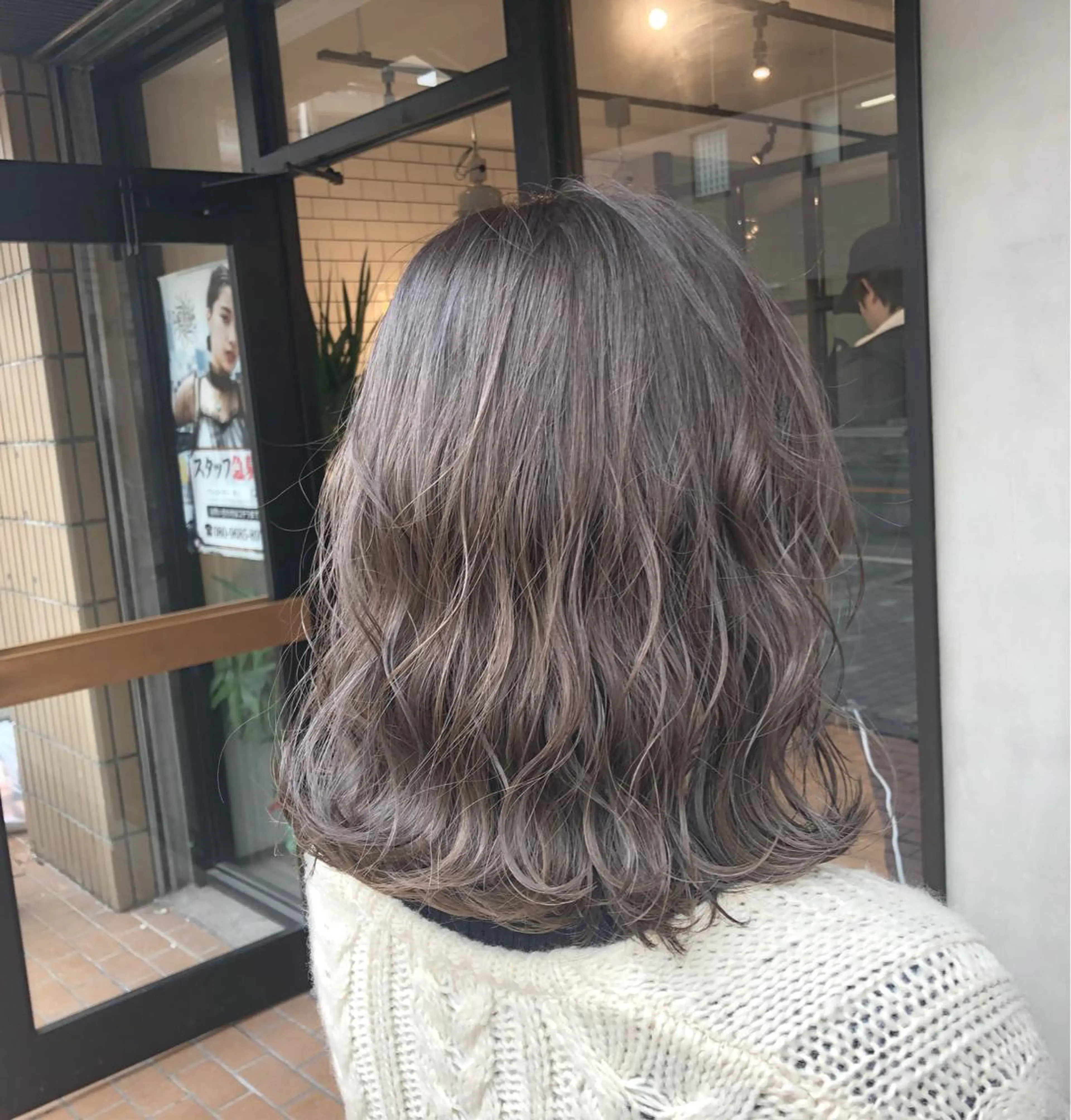 ミディアム カラー カット ヘアカラー トリートメント lafithhair ruu.南本庄のヘアスタイル