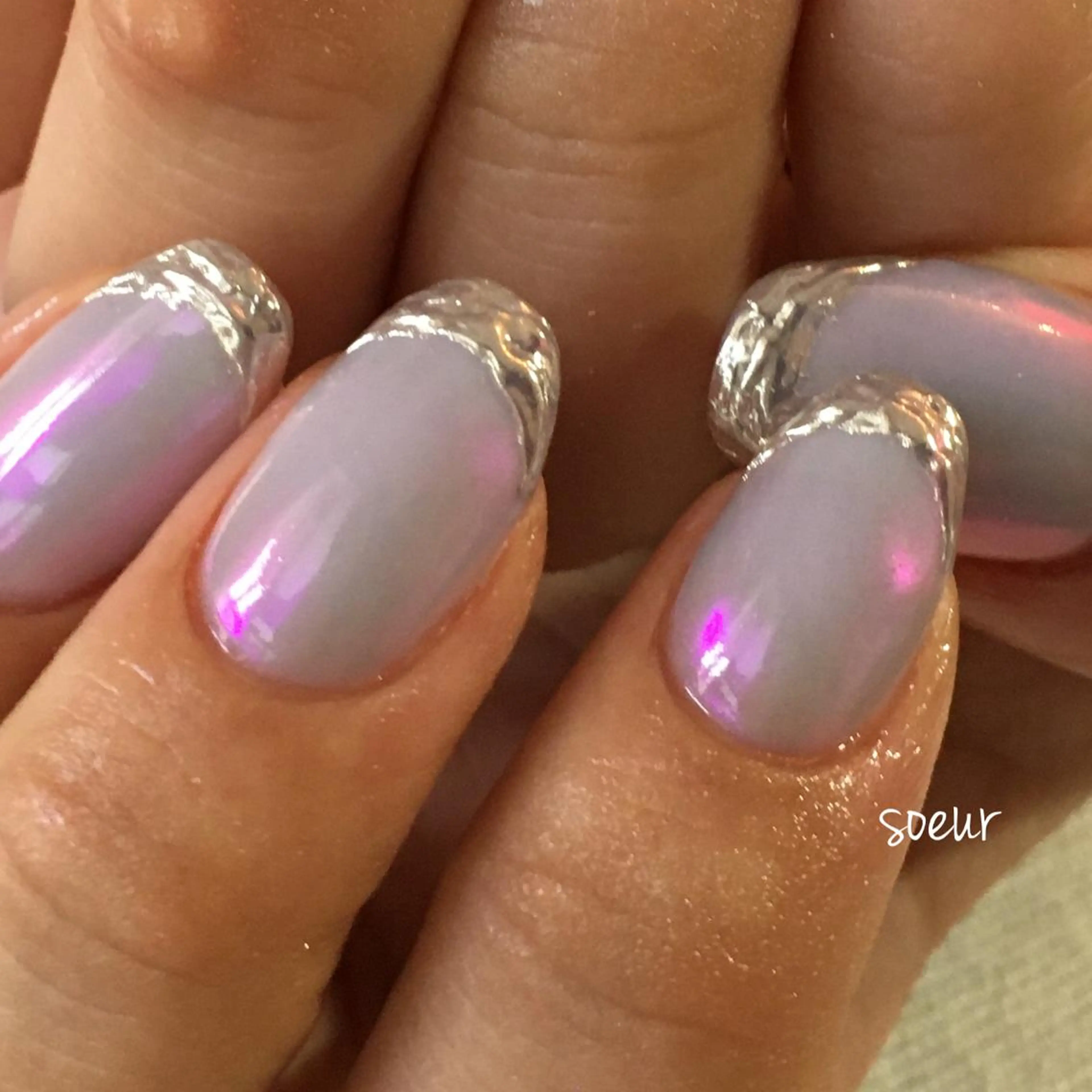 ネイル ミラーネイル soeur_ 武蔵浦和のネイルデザイン