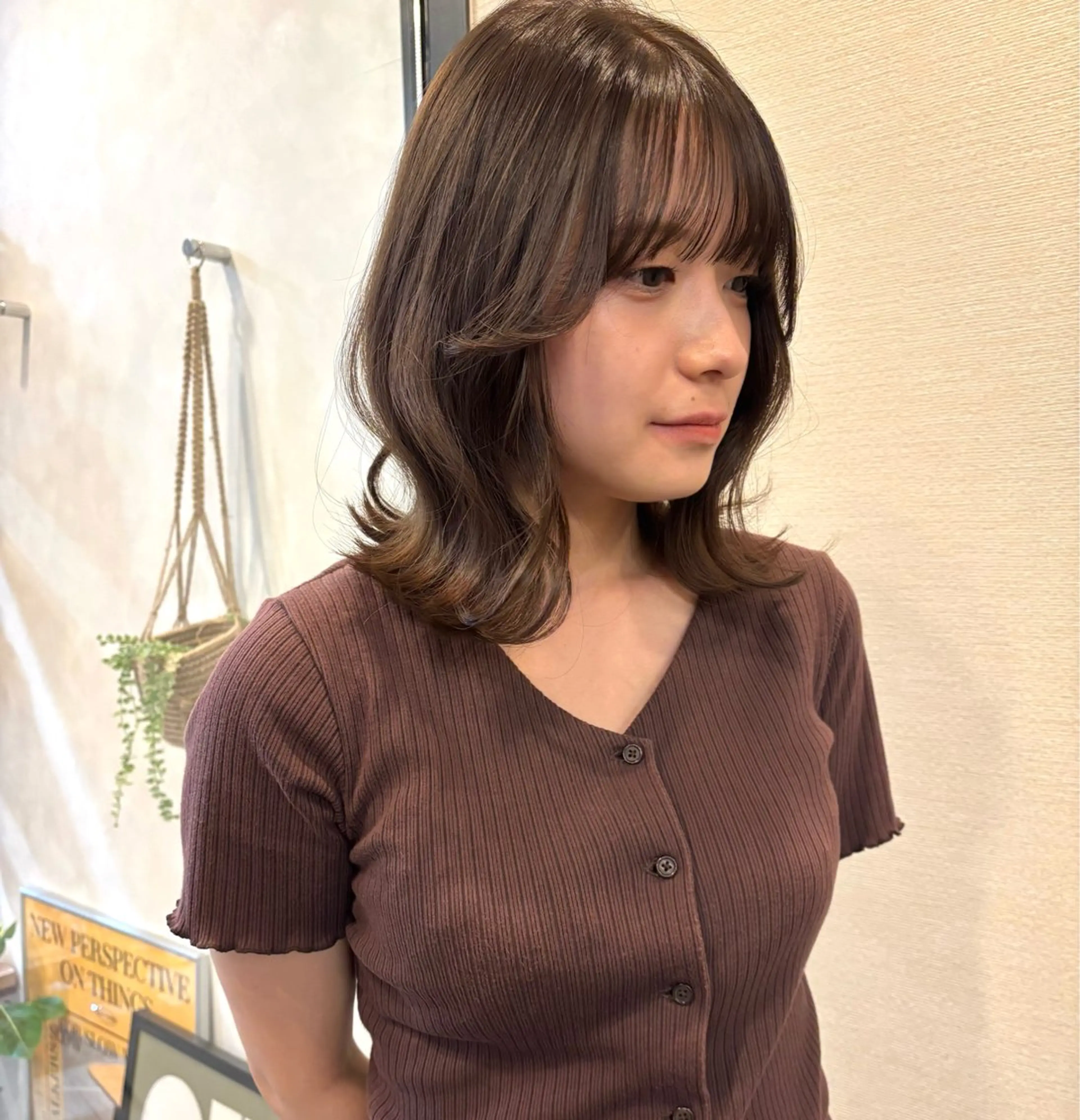 ミディアム 似合わせボブカット/ 髪質改善/細川実知香のヘアスタイル