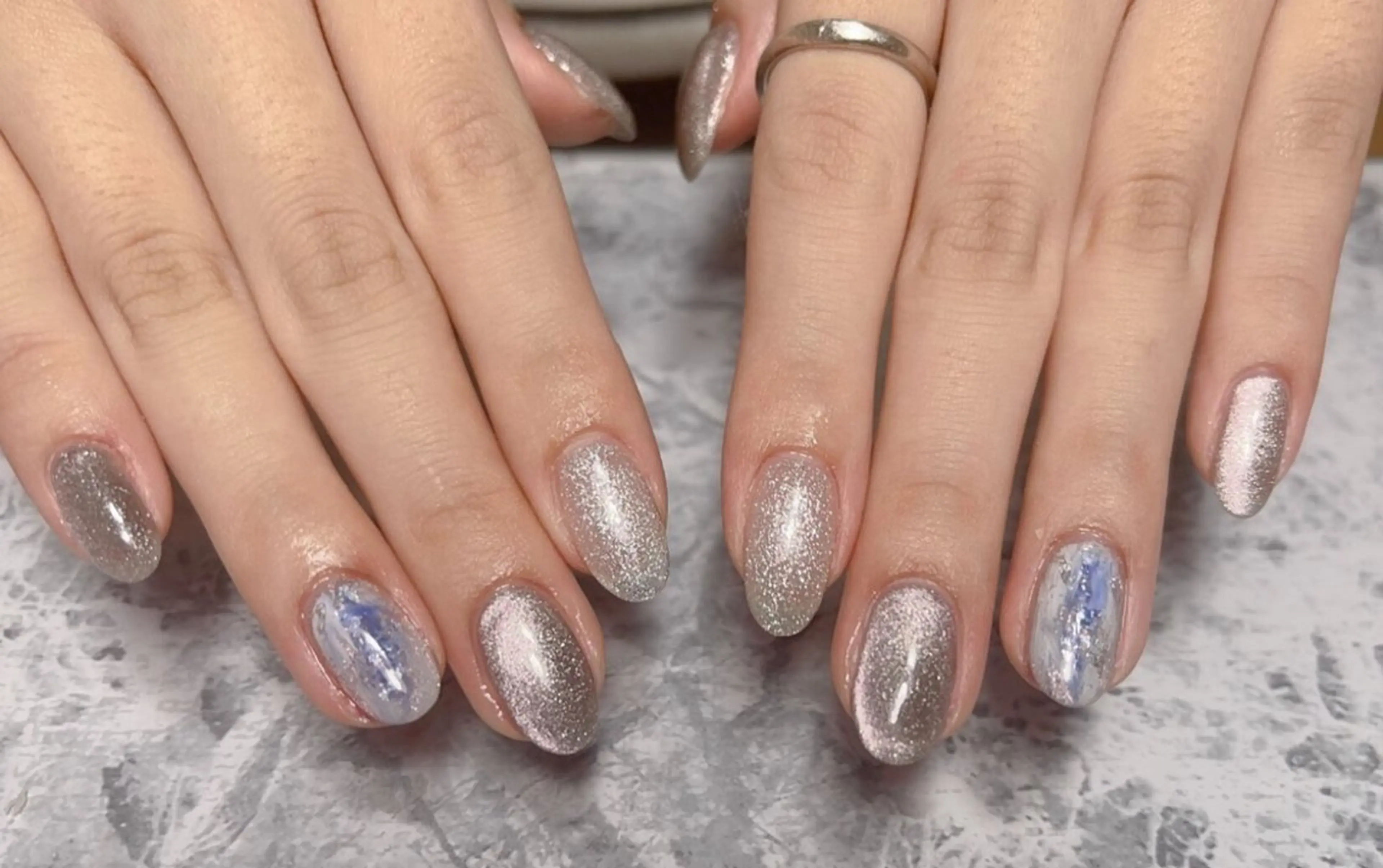 ネイル アートネイル フレンチネイル ジェルネイル グラデーション 韓国ネイル 村中 ハナのネイルデザイン