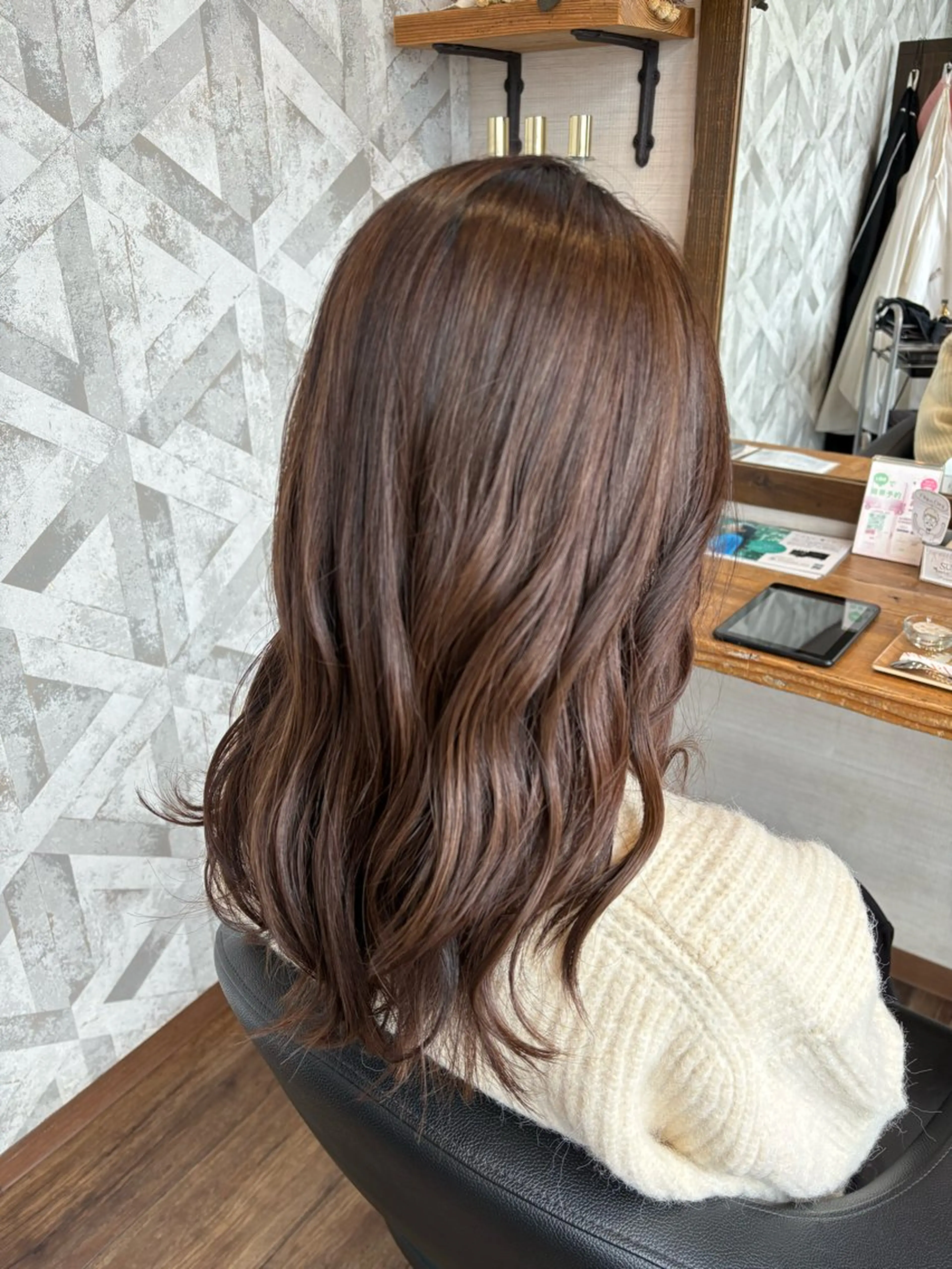 セミロング カット ヘアカラー トリートメント 【髪質改善都賀】 chisatan🍊のヘアスタイル