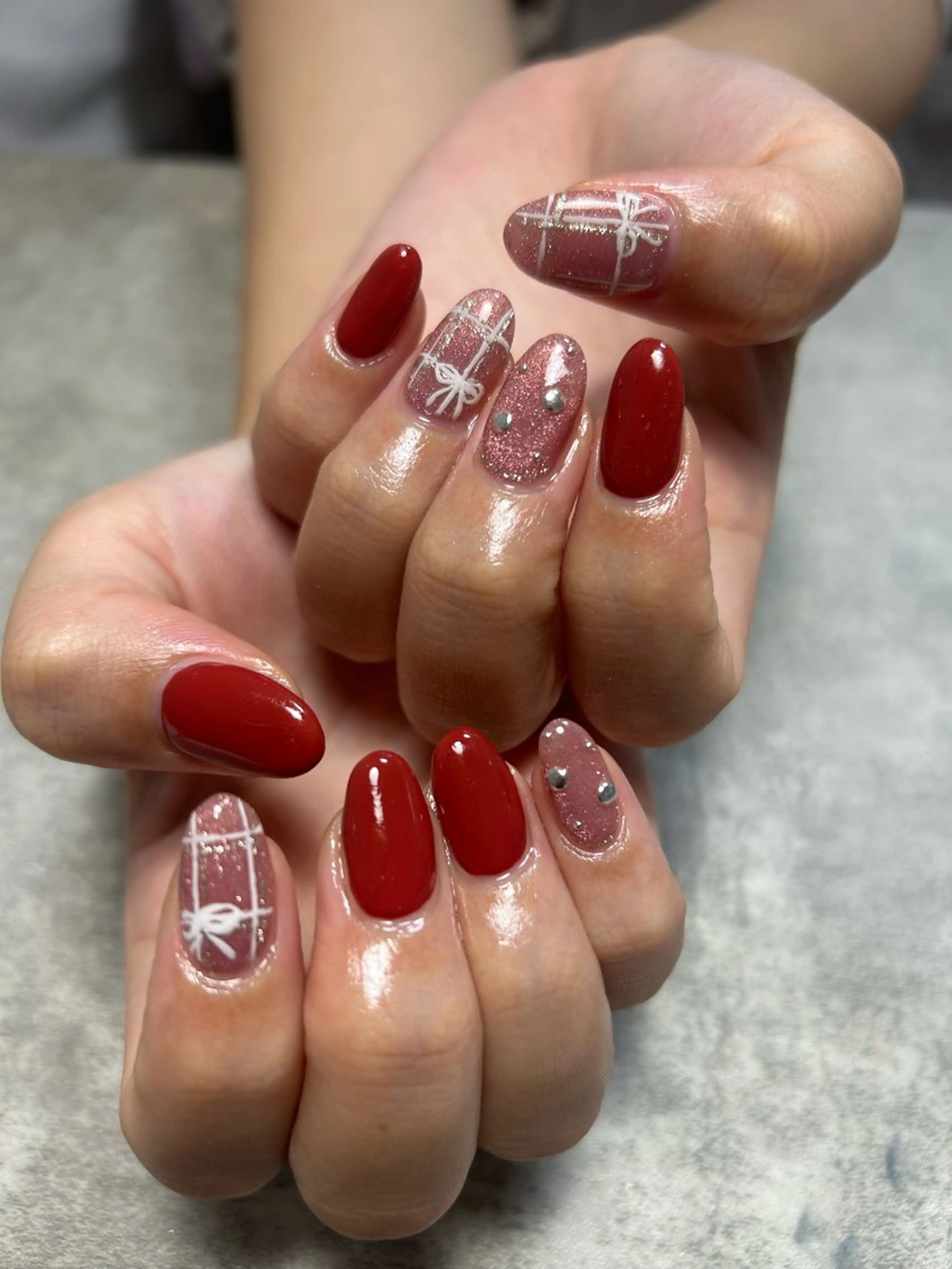 ネイル 冬ネイル M`sプライベートサロン所属・Ｍ`s プライベートサロンのネイルデザイン