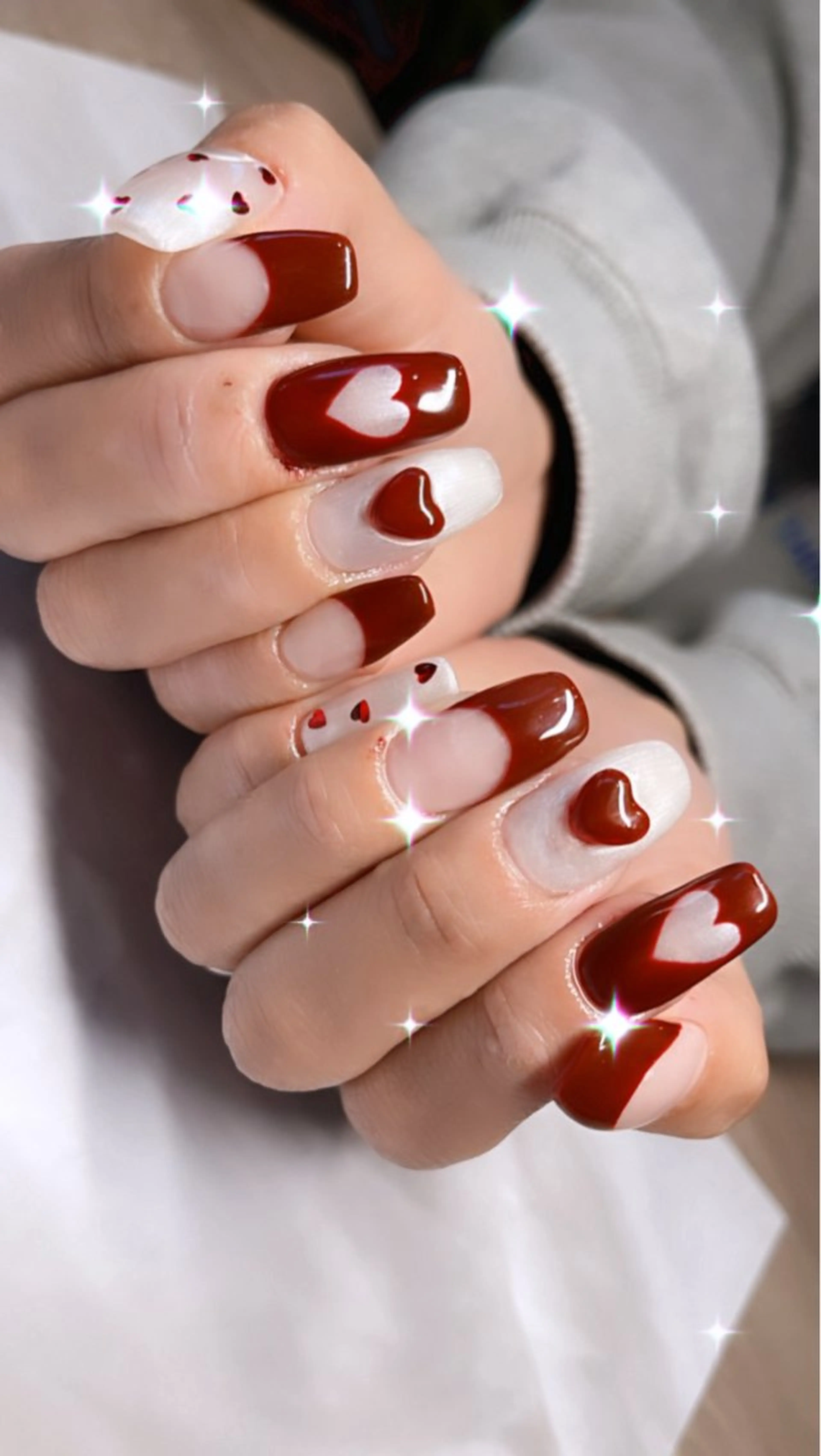 ネイル 持ち込み バレンタイン Collection Nailsaronのネイルデザイン