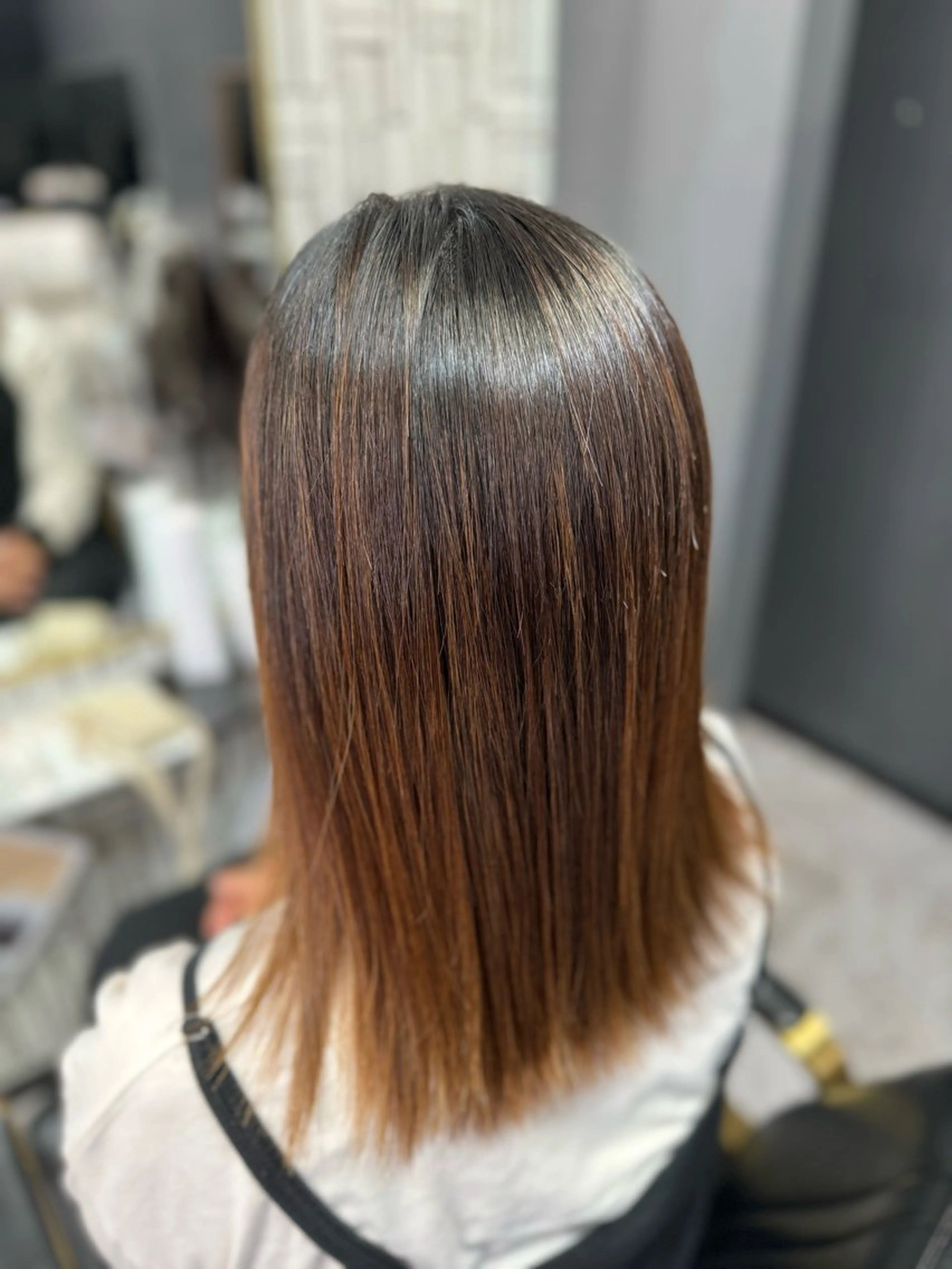 ロング 縮毛矯正 カット 縮毛矯正 トリートメント 篠原 侑作のヘアスタイル