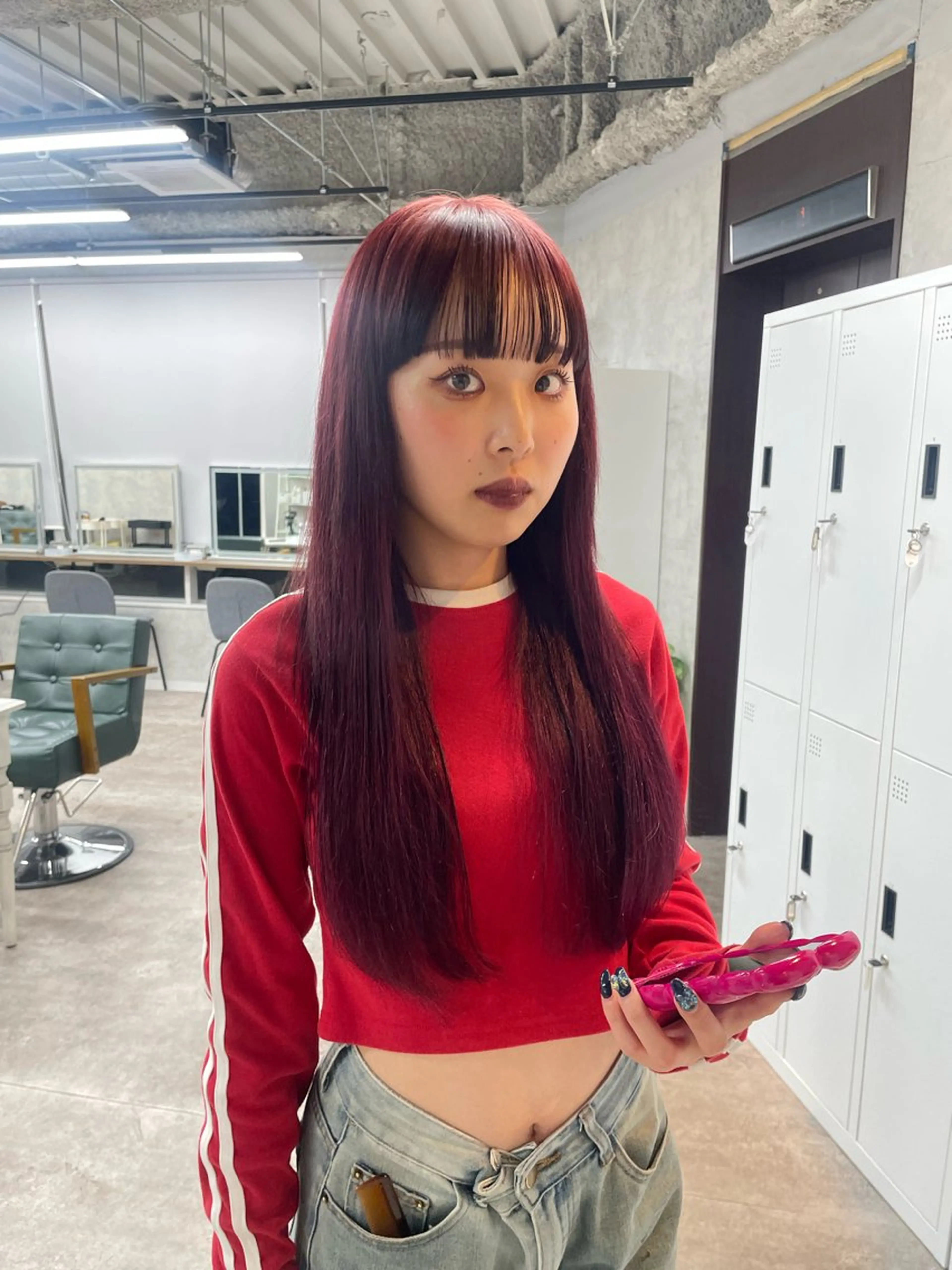 トレンド🍎ブリーチなしで作る暖色カラー❤️➕トリートメント⭐️の写真