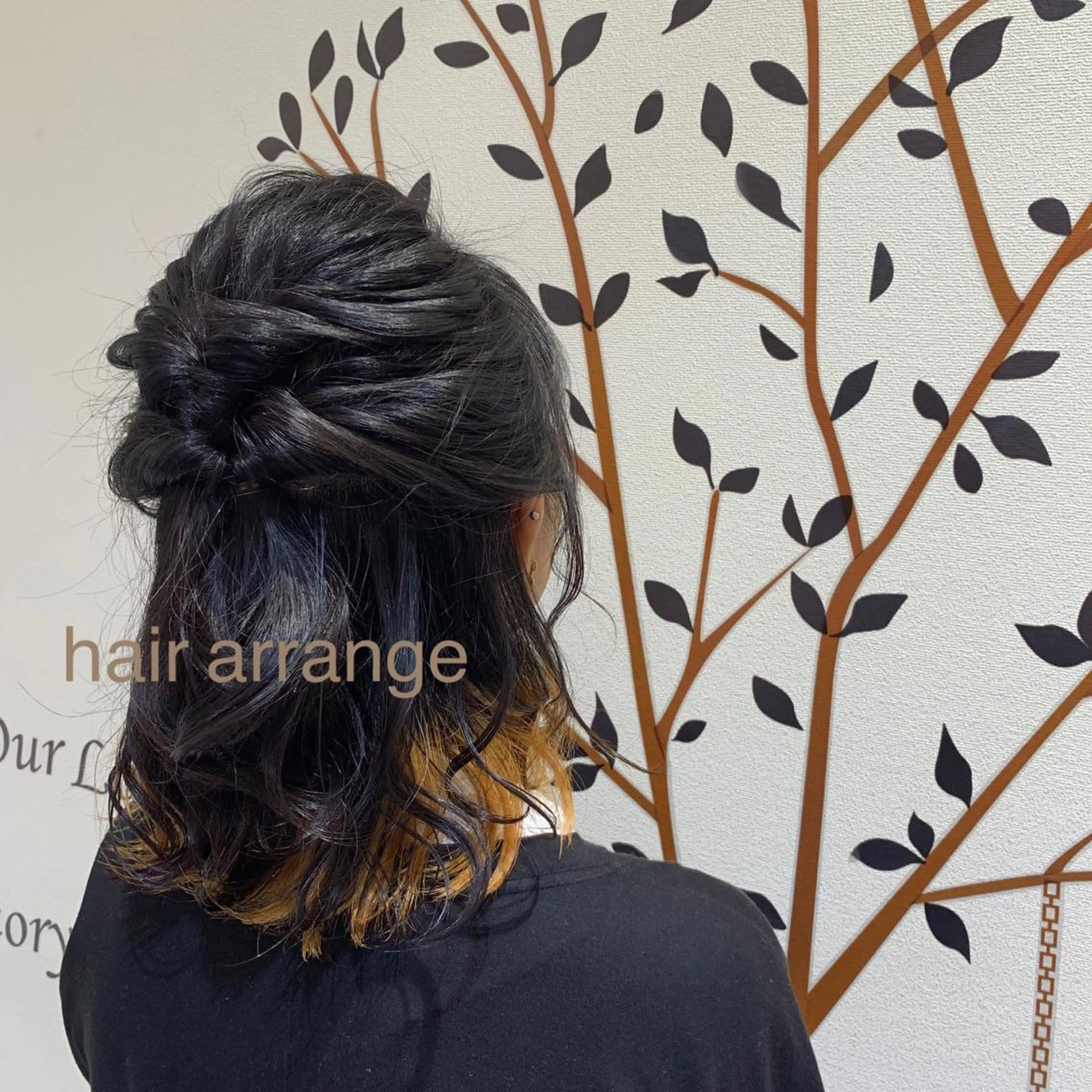 セミロング ヘアアレンジ Dears 香芝店所属・関 優希のヘアスタイル