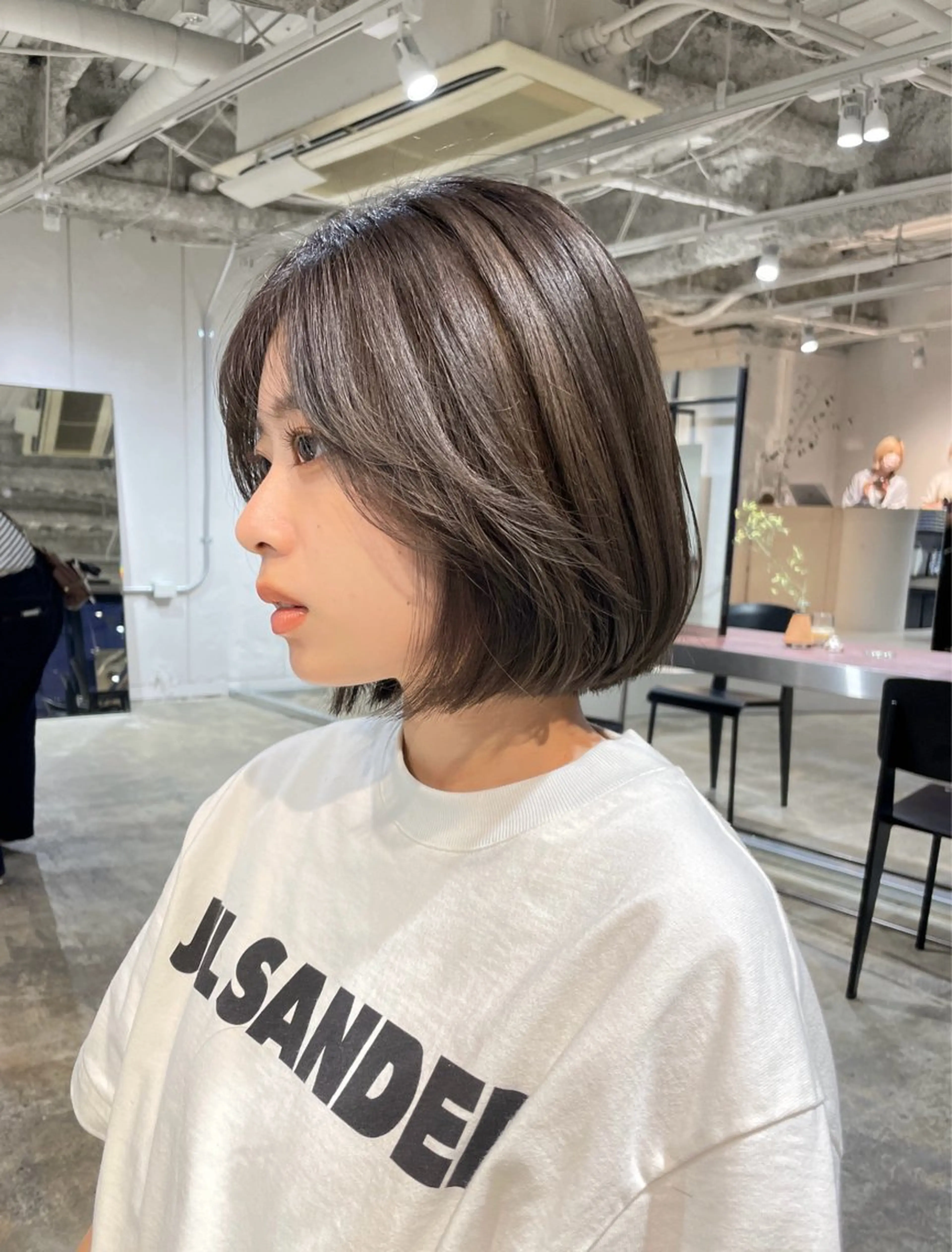 ミディアム カット ヘアカラー AIKA /大阪美容室のヘアスタイル