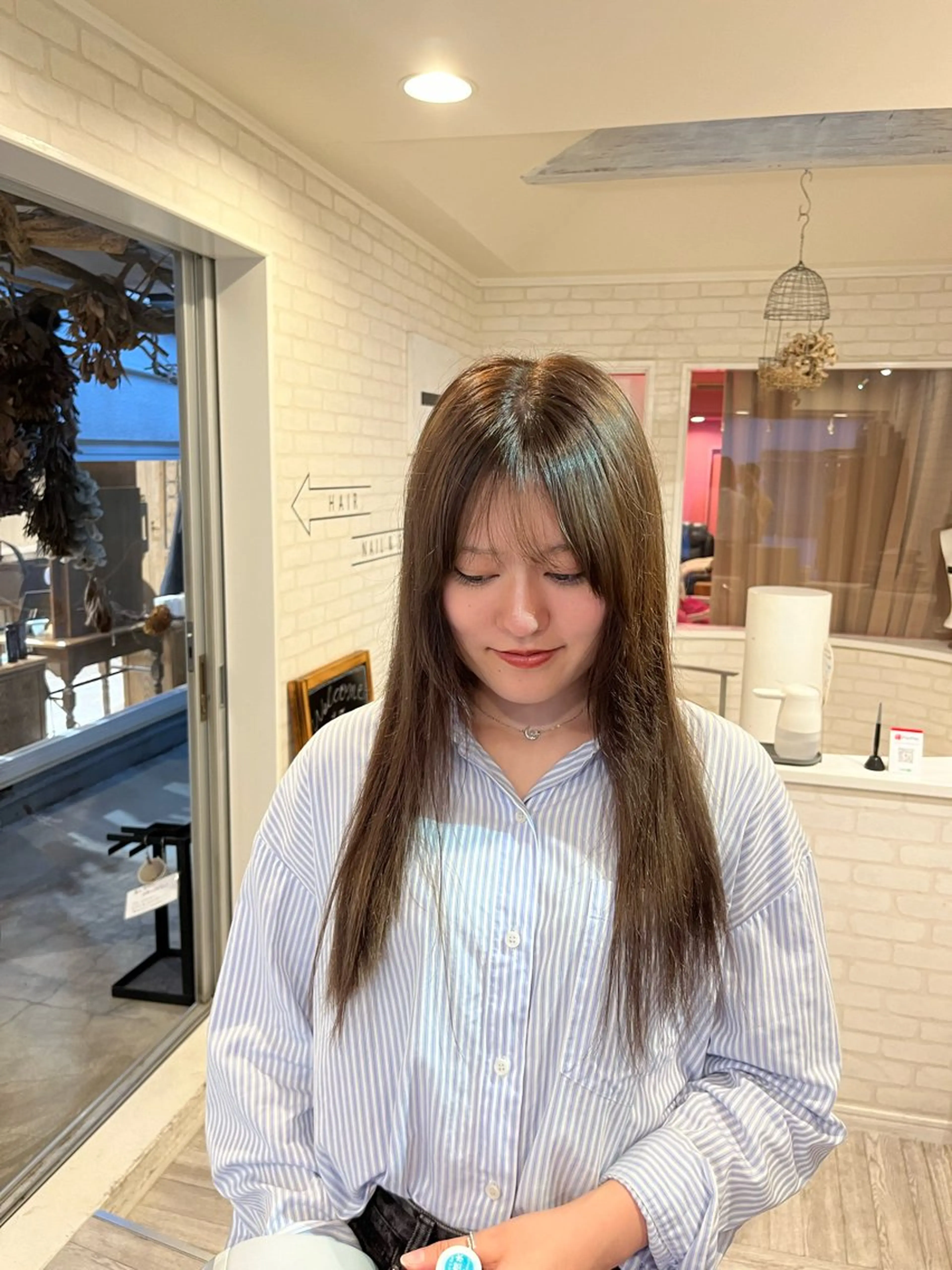 ロング ヘアカラー 阿部 うららのマツエク・マツパデザイン