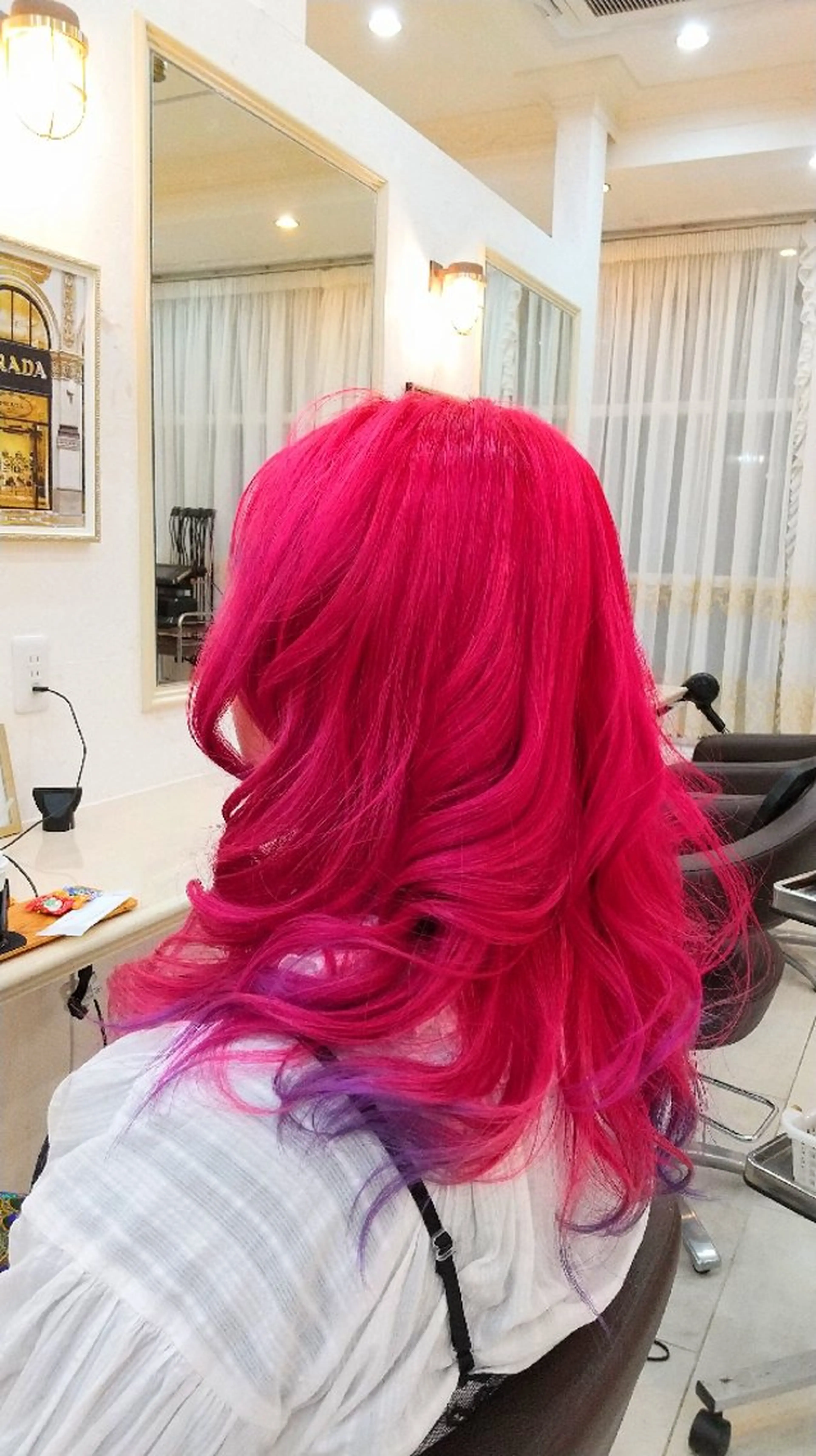 ロング カラー ブリーチ ピンクカラー カット ヘアカラー トリートメント 小林暢🌟Orque 髪質改善サロン🌙のヘアスタイル