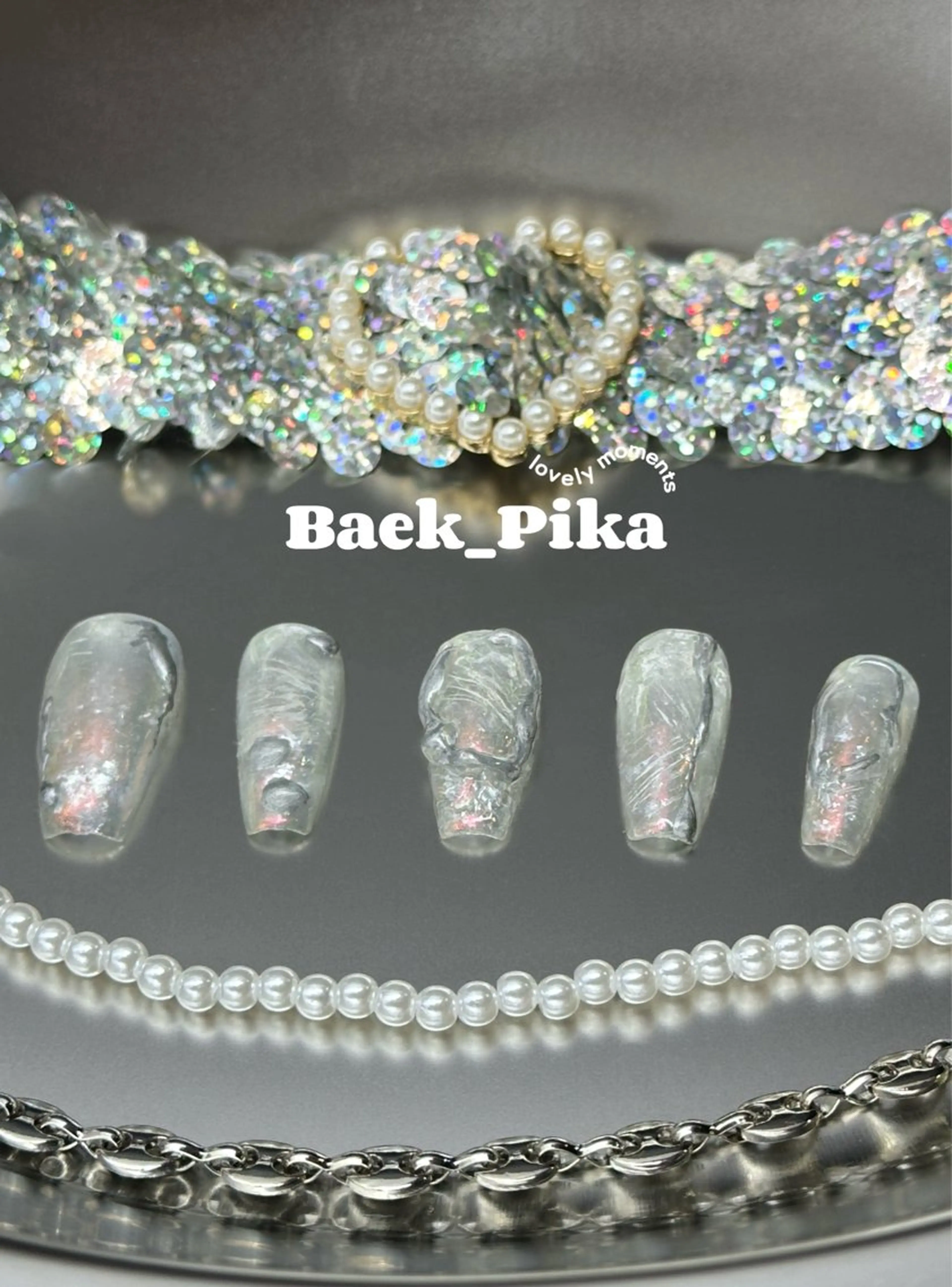 ネイル ラメ(グリッター) LINSTY PIKAのネイルデザイン