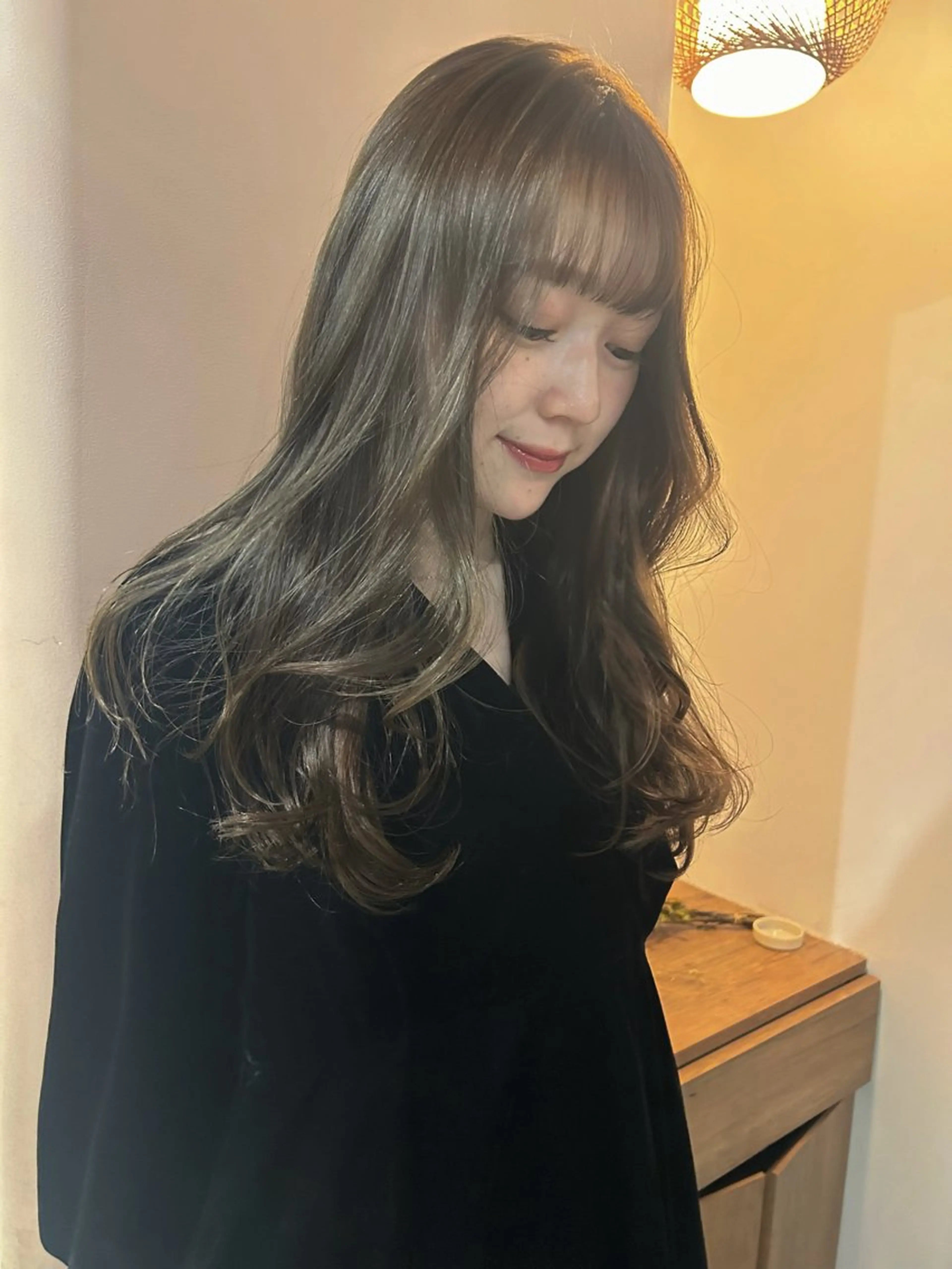 ロング カラー ヘアアレンジ ブリーチ 透明感カラー ブリーチなしカラー カット ヘアカラー 🎀suzuna 透明感colorのヘアスタイル
