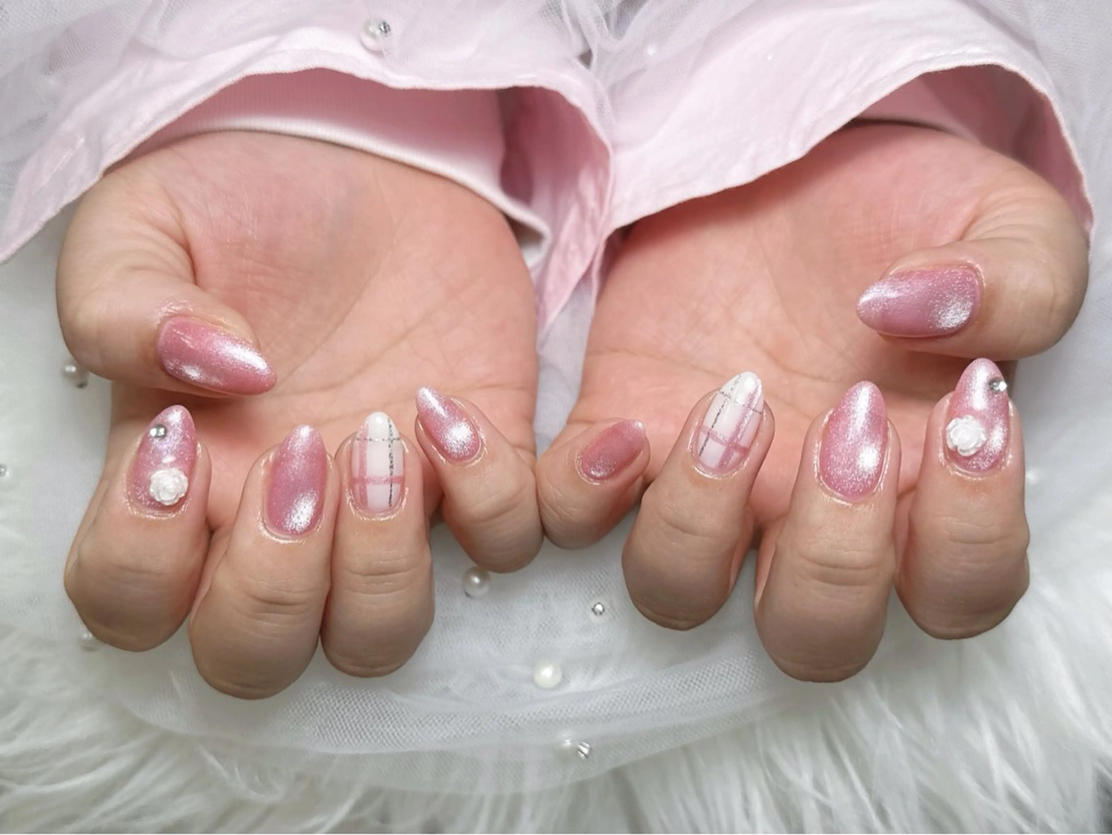 ネイル ハンドネイル 【Eclat ｴｸﾗ】nail＆beauty所属・Eclat〔ｴｸﾗ〕 MOEKA𝜗𝜚*のネイルデザイン